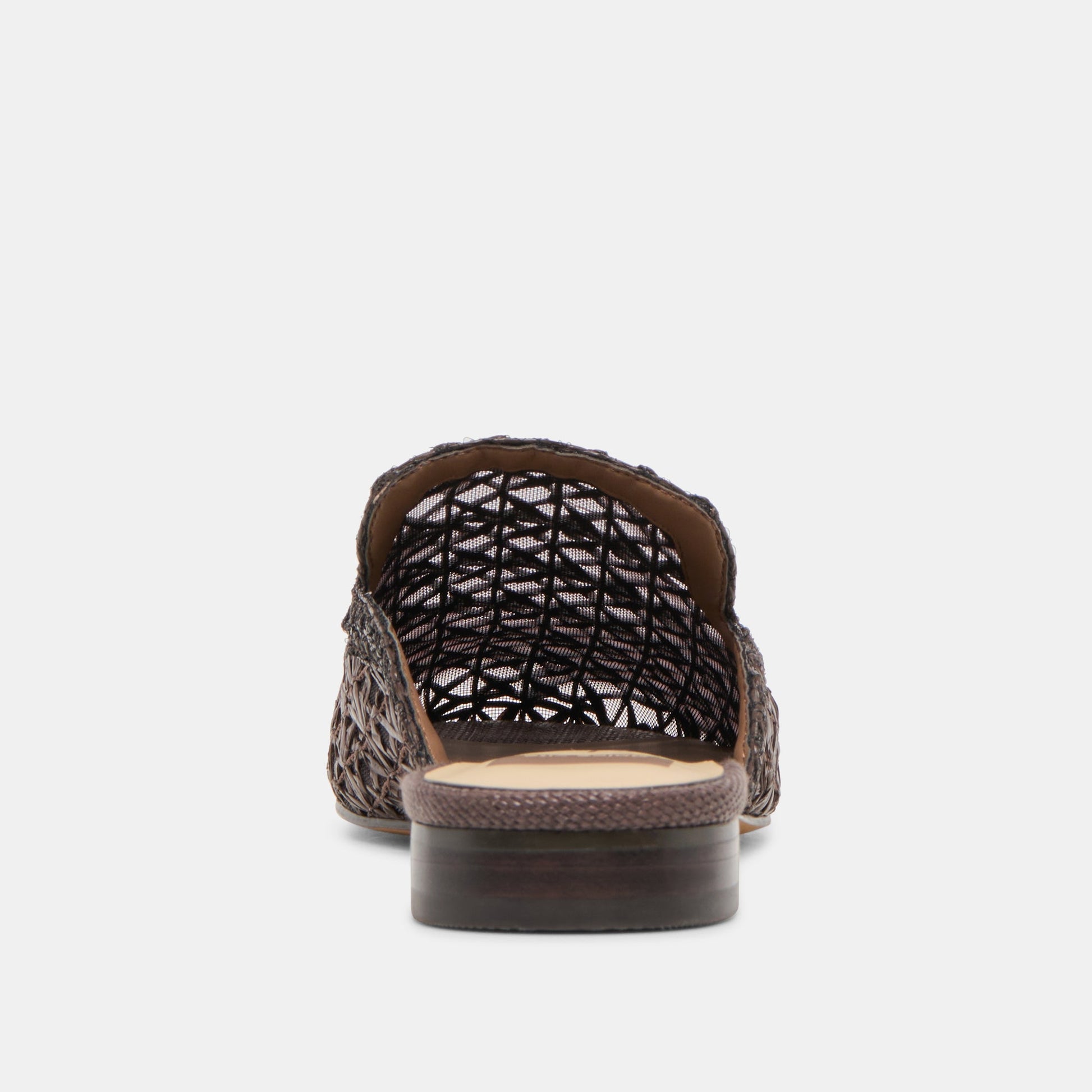 Dolce Vita Kirt Chocolate Cross Hatch Raffia Flats
