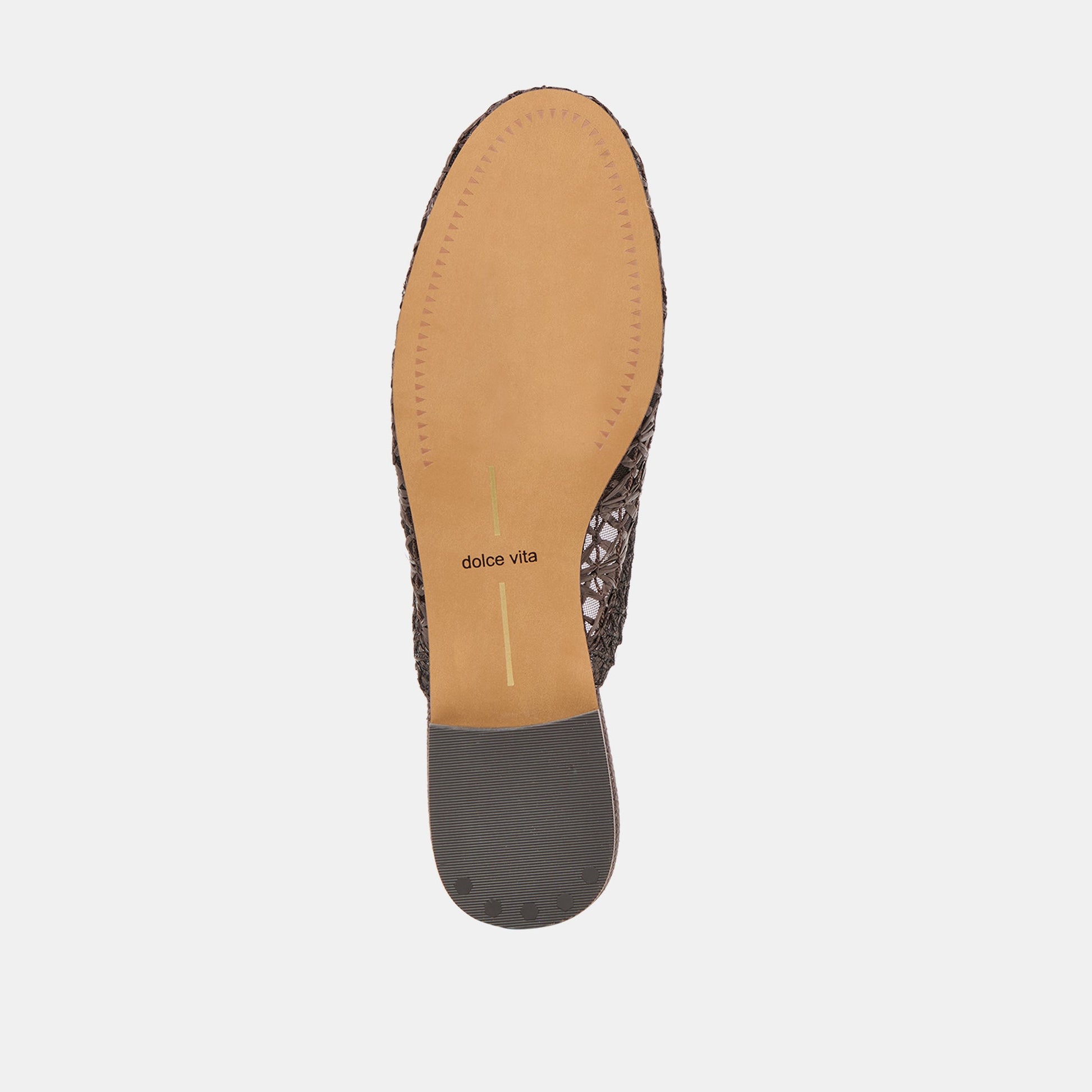 Dolce Vita Kirt Chocolate Cross Hatch Raffia Flats