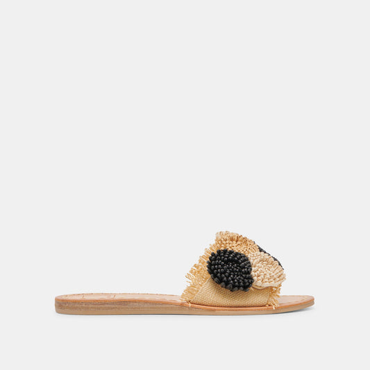 Dolce Vita DANELA SANDALS BLACK NATURAL RAFFIA
 – Dolce Vita