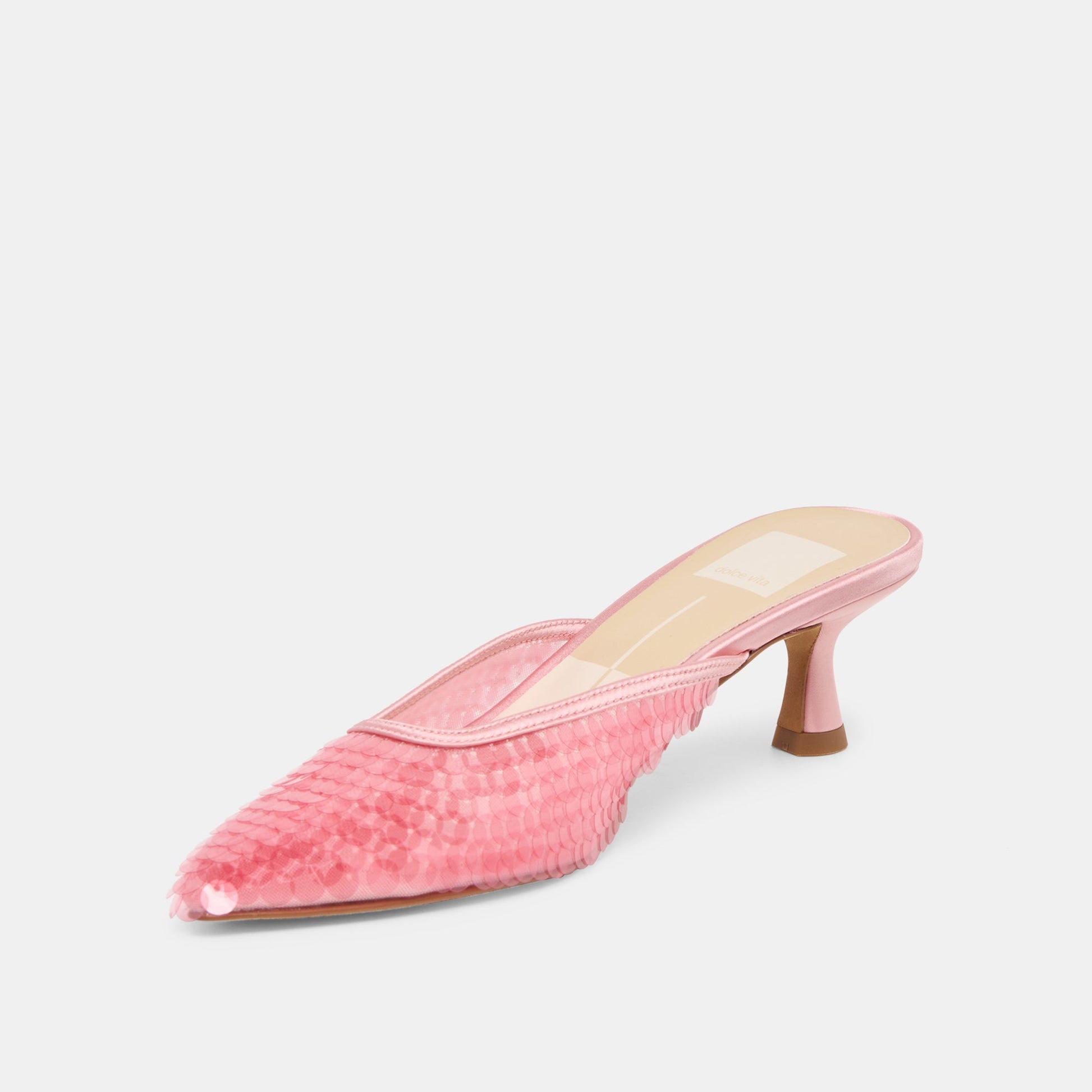 Dolce Vita Cleo Sequin Light Pink Sequin Heels