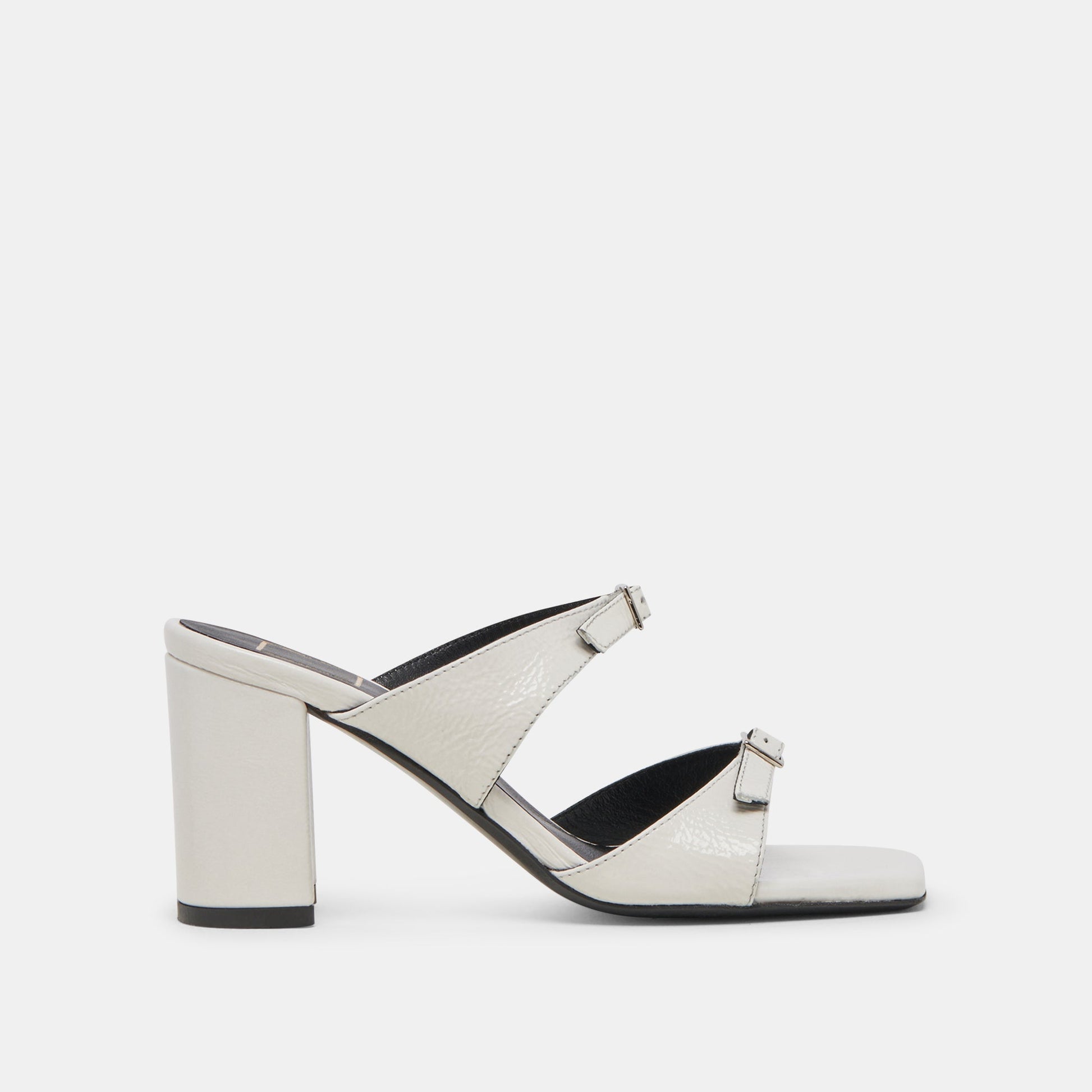 Dolce Vita SHANE HEELS OFF WHITE CRINKLE PATENT
 – Dolce Vita