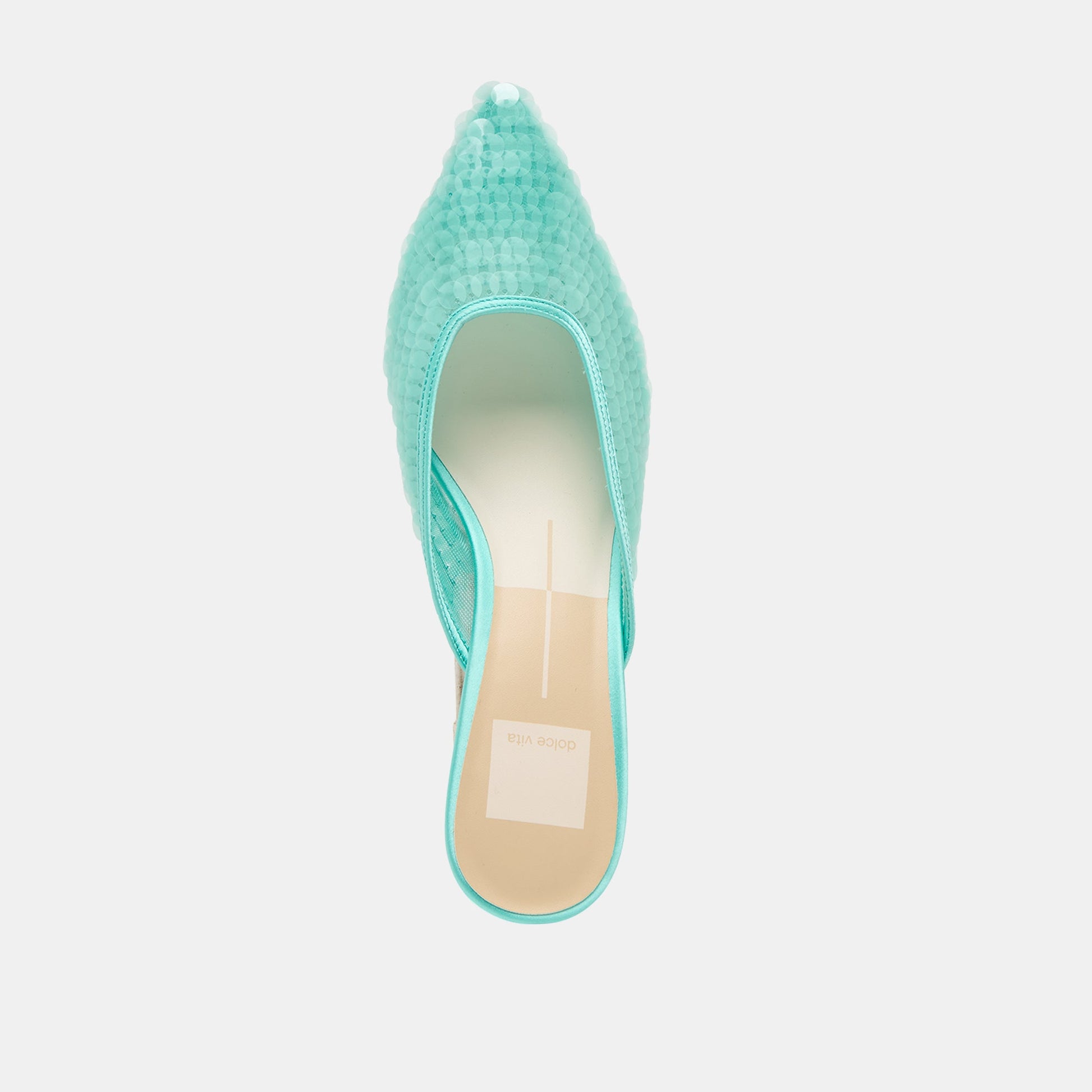 Dolce Vita Cleo Sequin Aqua Sequin Heels