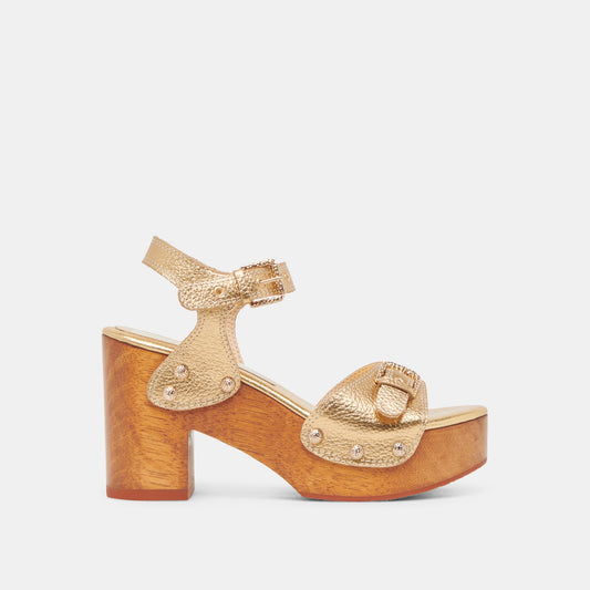 Dolce Vita YANDY HEELS GOLD LEATHER
 – Dolce Vita