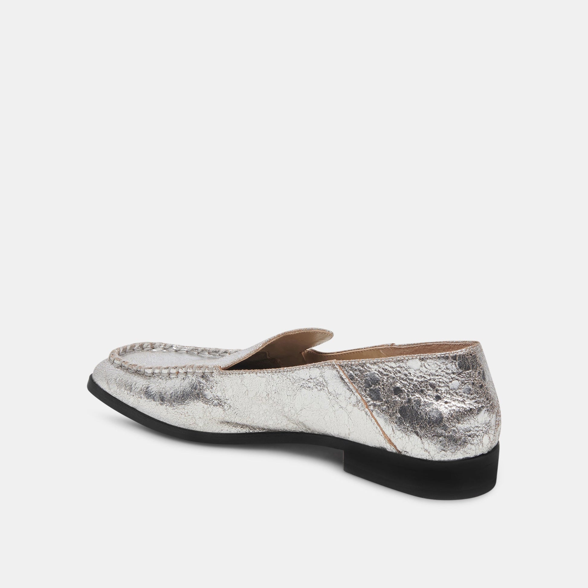 Dolce Vita Beny Flats Silver Distressed Leather | Silver Leather Flats for Women
 – Dolce Vita
