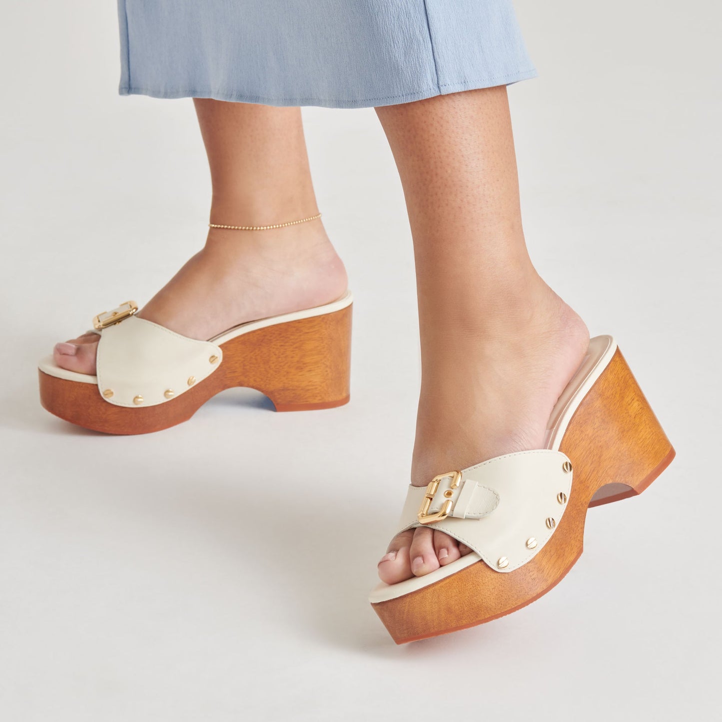 Dolce Vita YALAH HEELS OFF WHITE LEATHER
 – Dolce Vita
