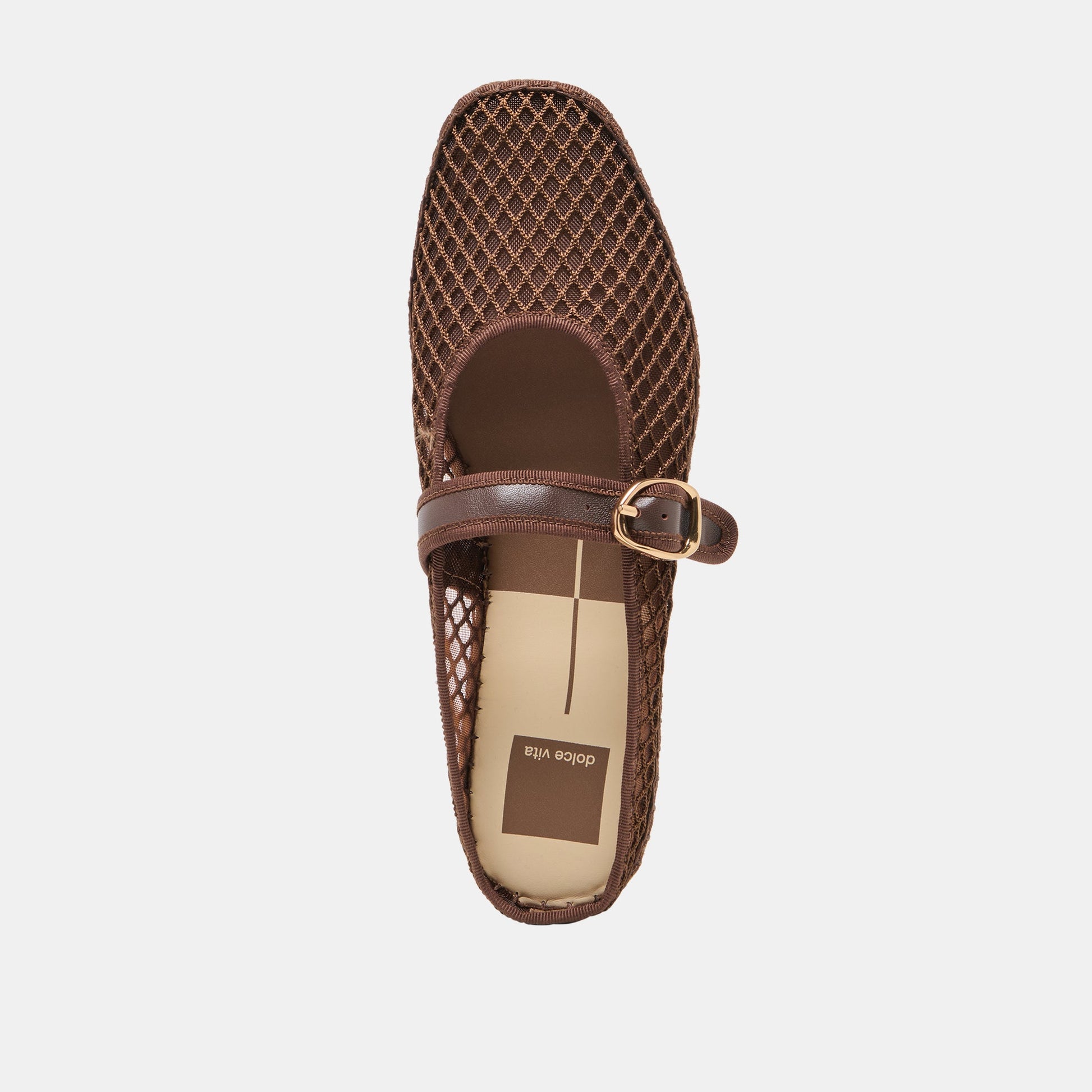 Dolce Vita Milie Chocolate Woven Mesh Flats