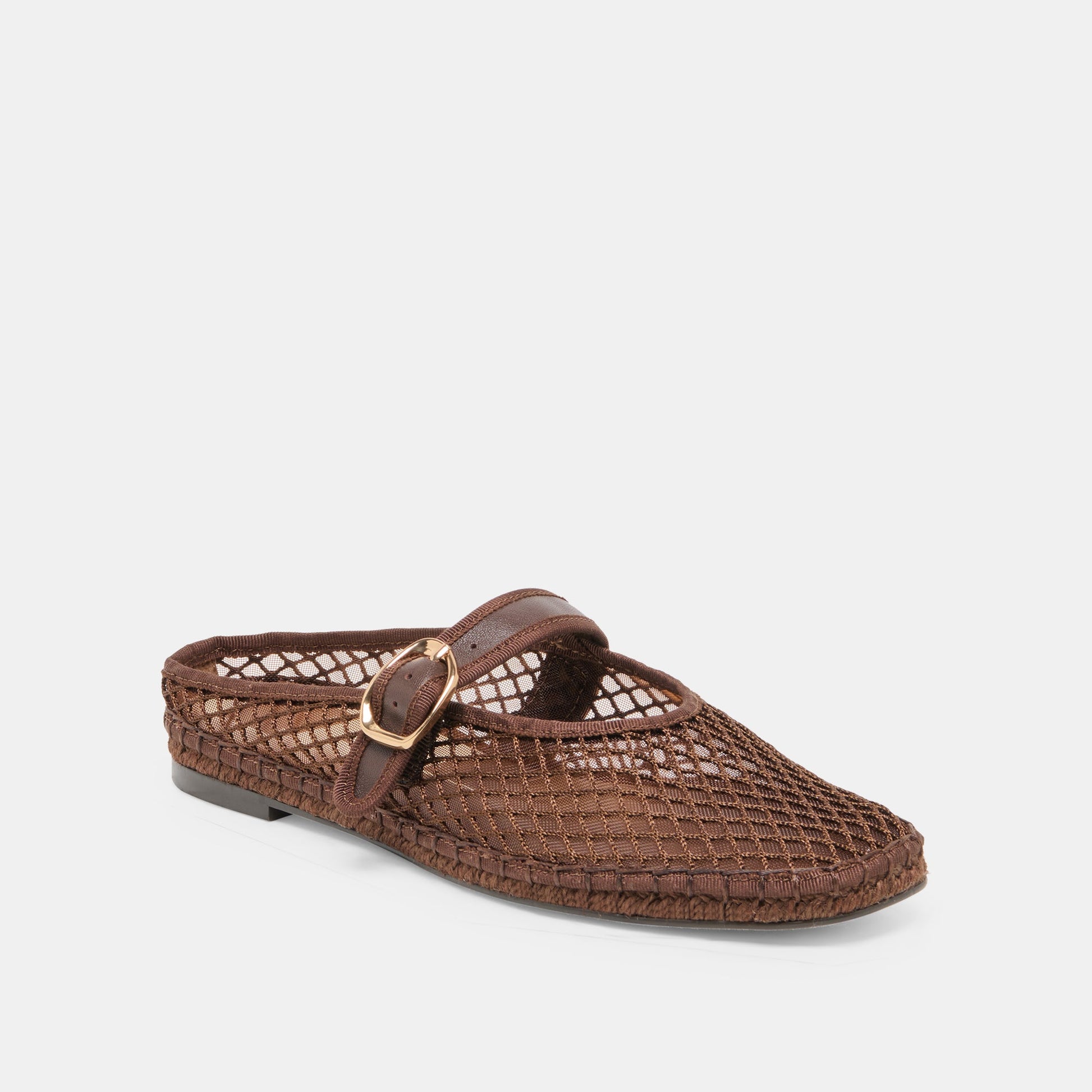 Dolce Vita Milie Chocolate Woven Mesh Flats