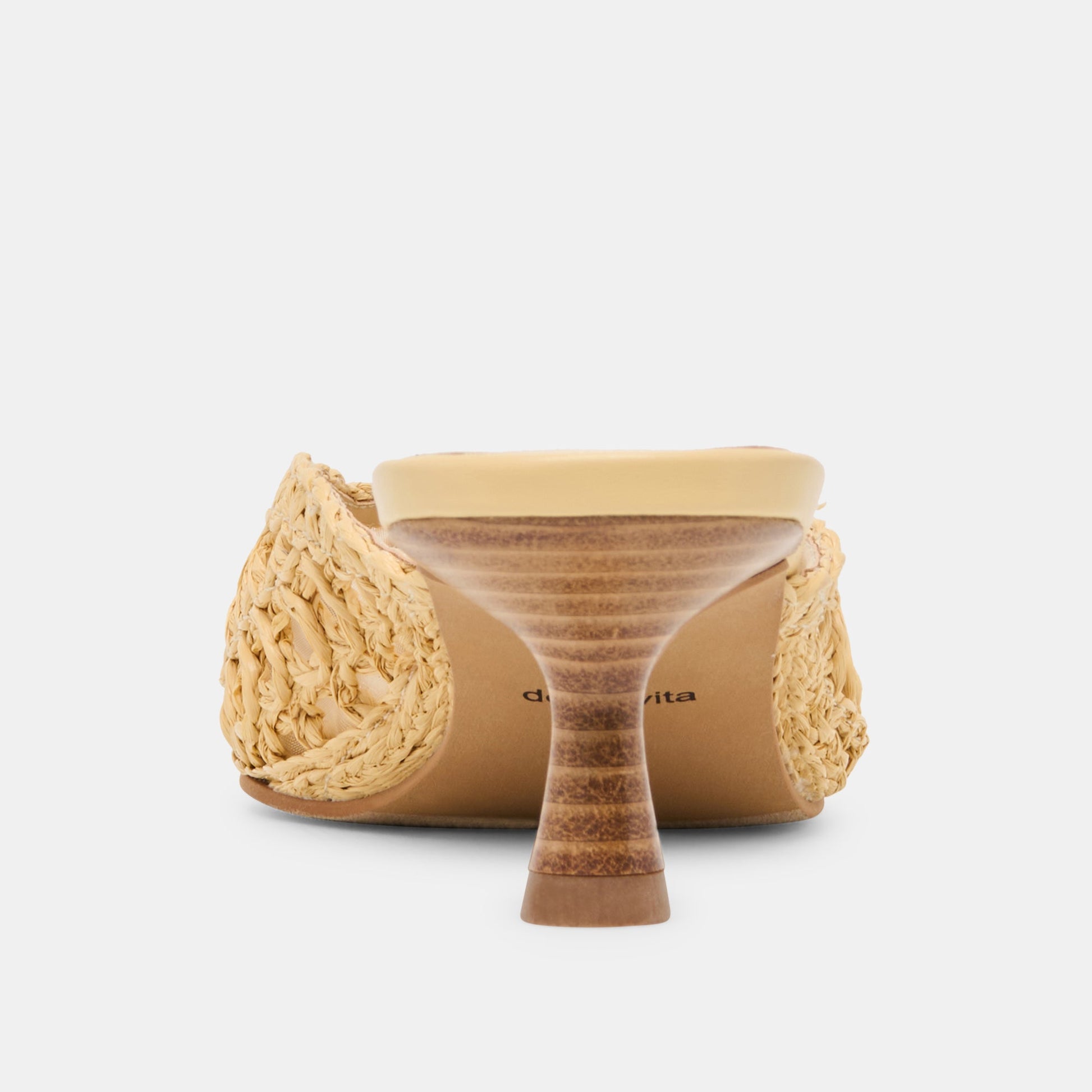 Dolce Vita Cleo Loop Natural Raffia Heels
