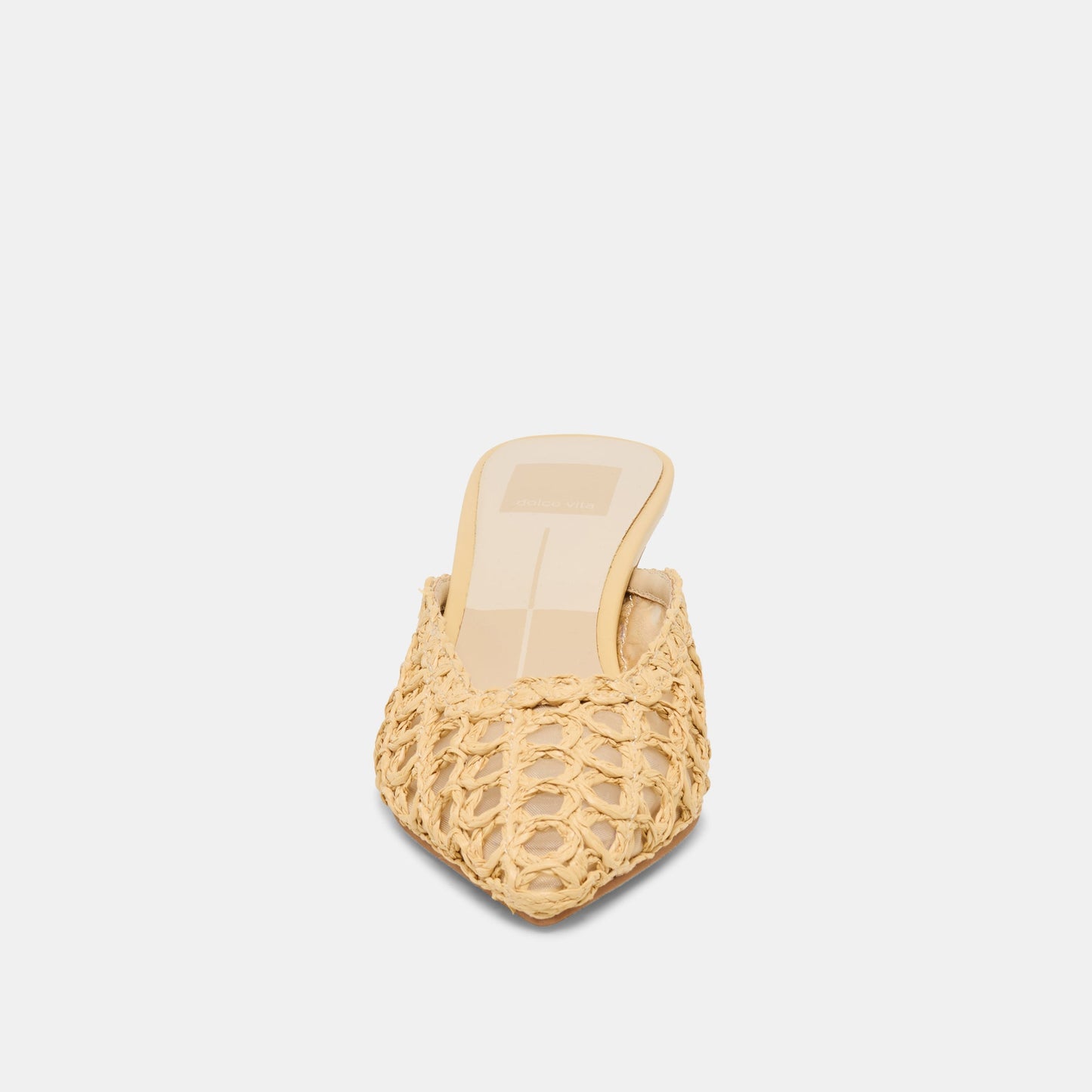 Dolce Vita Cleo Loop Natural Raffia Heels