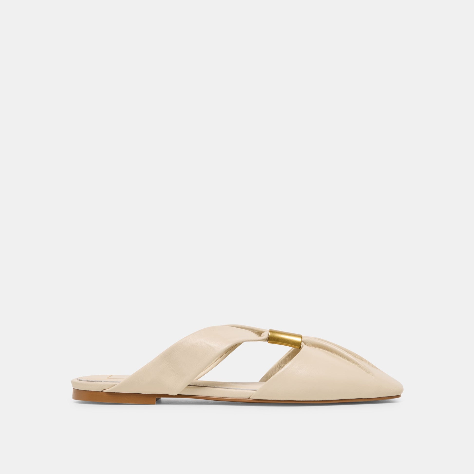 Dolce Vita Franey White Leather Flats