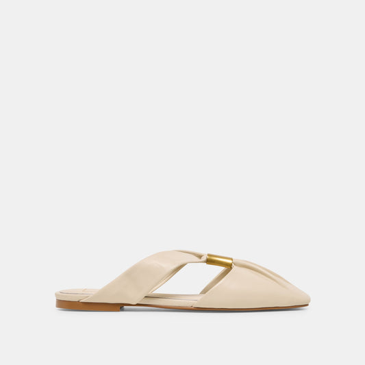 Dolce Vita Franey White Leather Flats