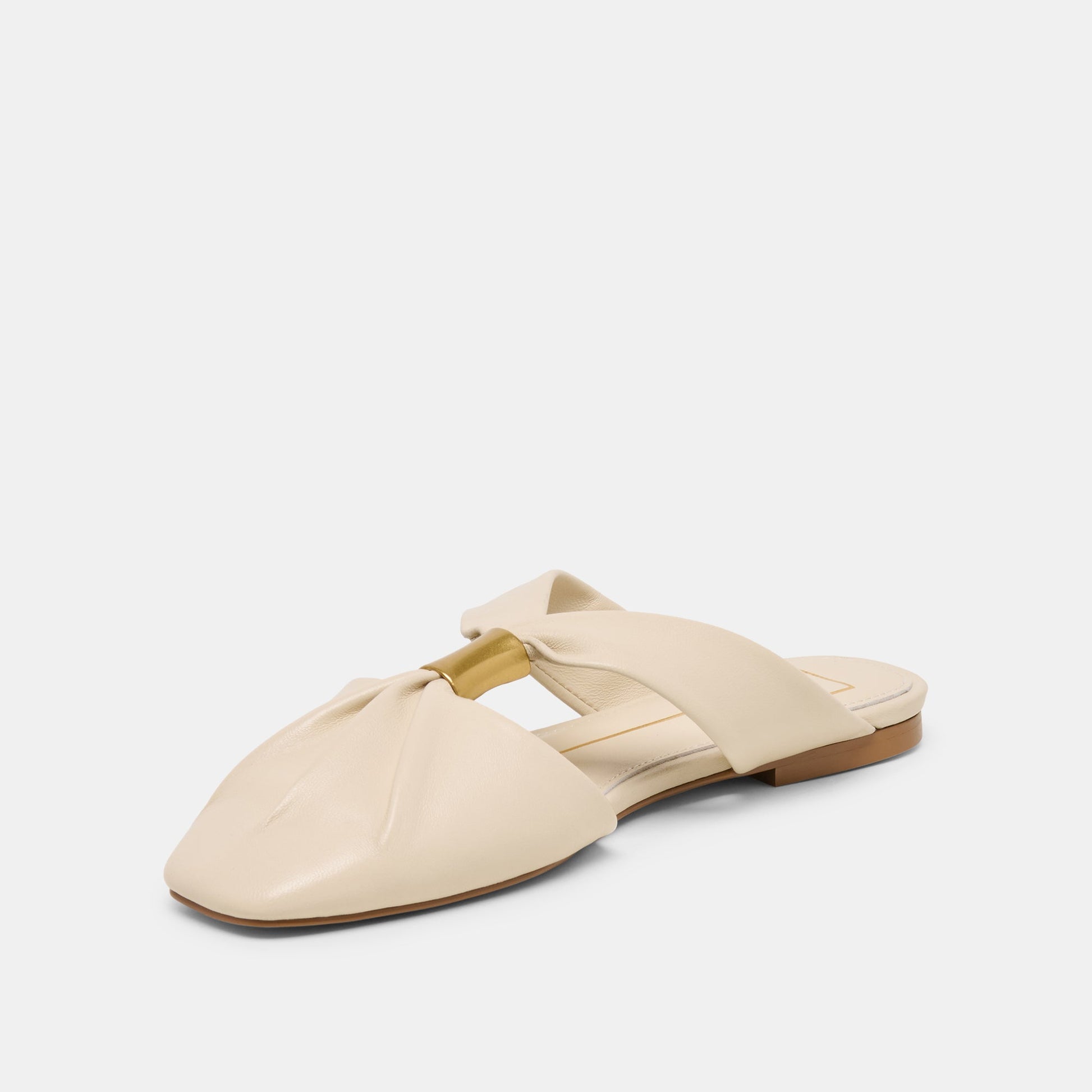 Dolce Vita Franey White Leather Flats