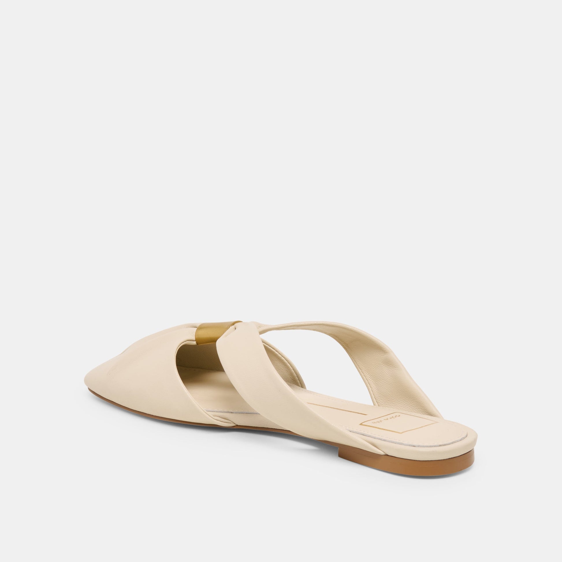 Dolce Vita Franey White Leather Flats