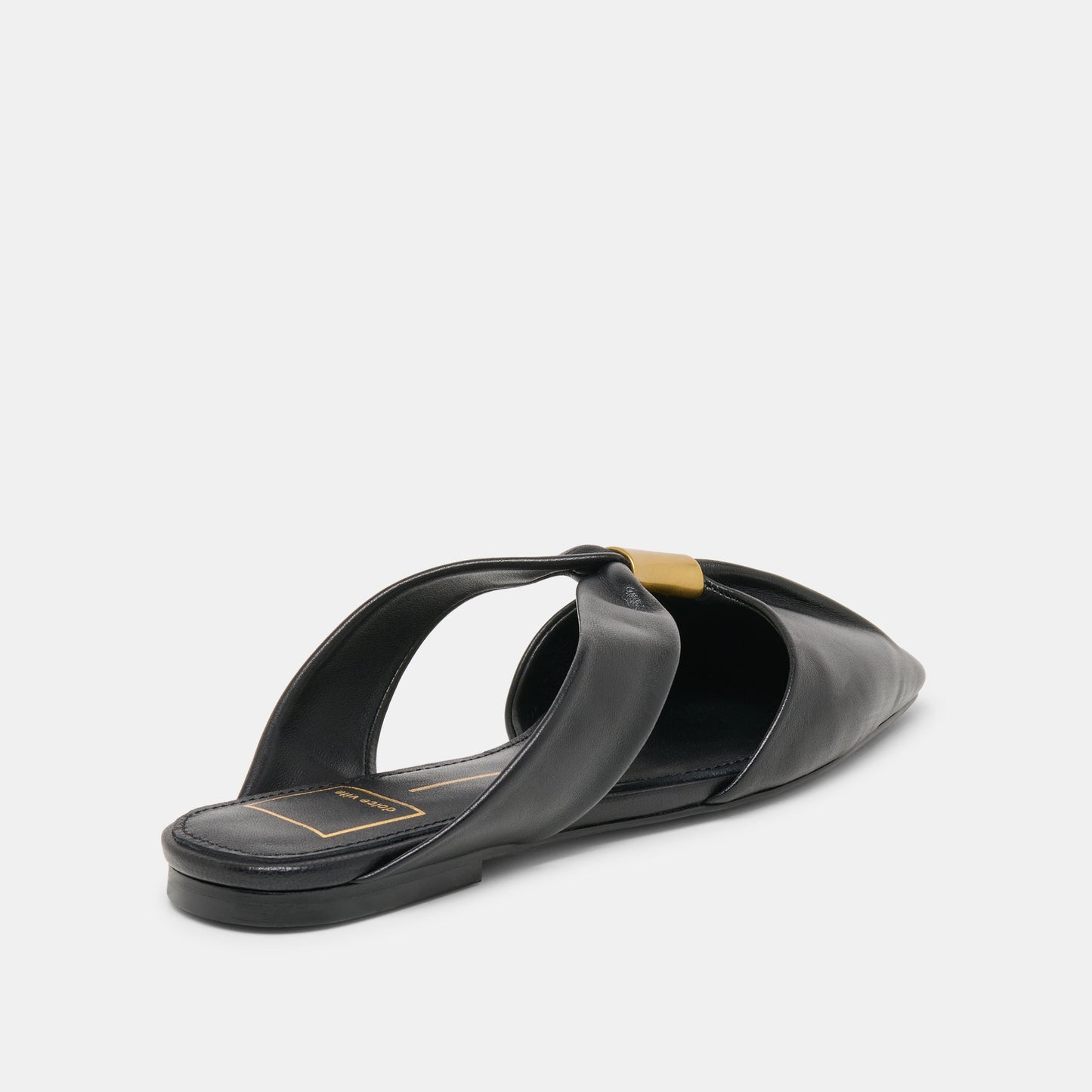 Dolce Vita Franey Black Leather Flats
