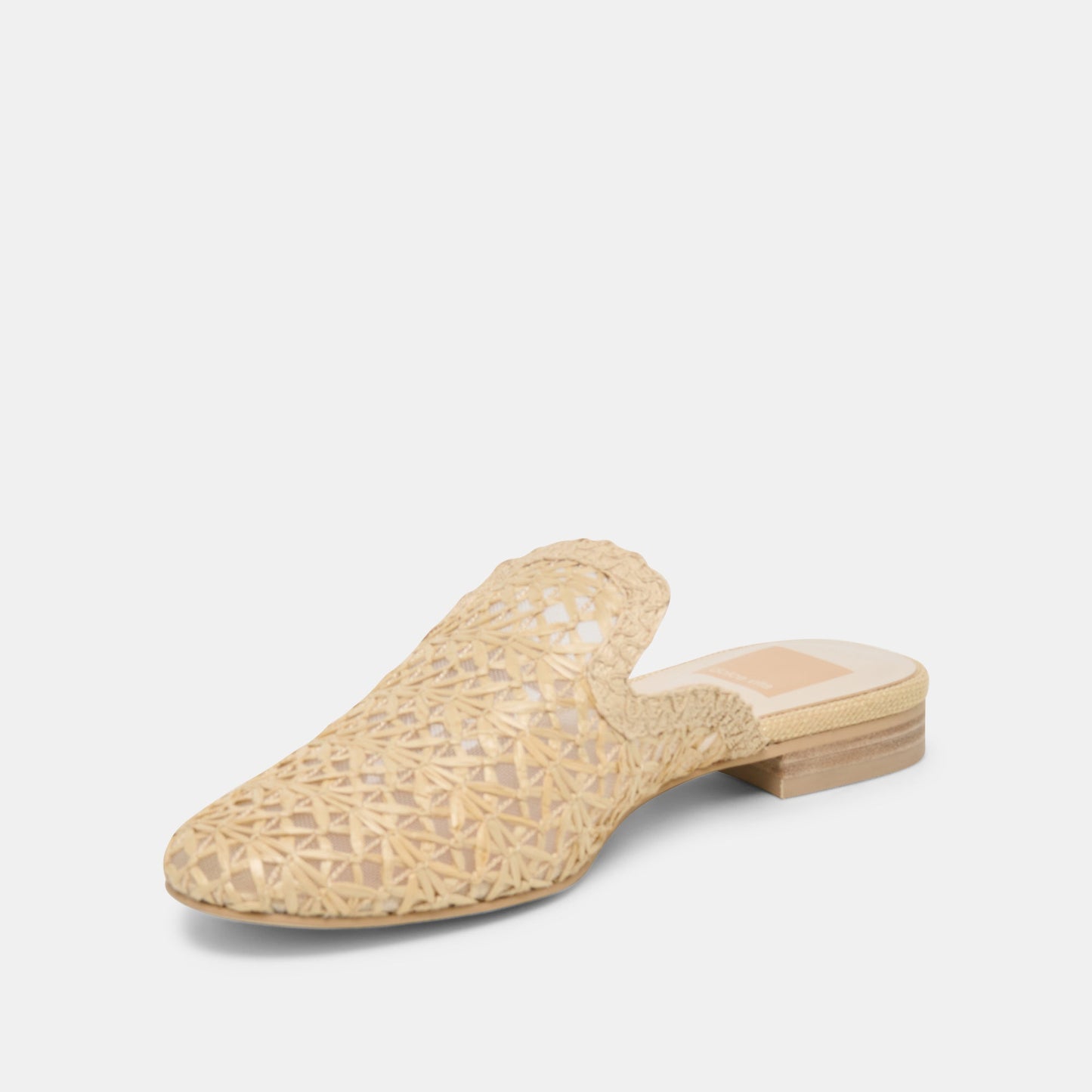 Dolce Vita Kirt Lt Natural Cross Hatch Raffia Flats