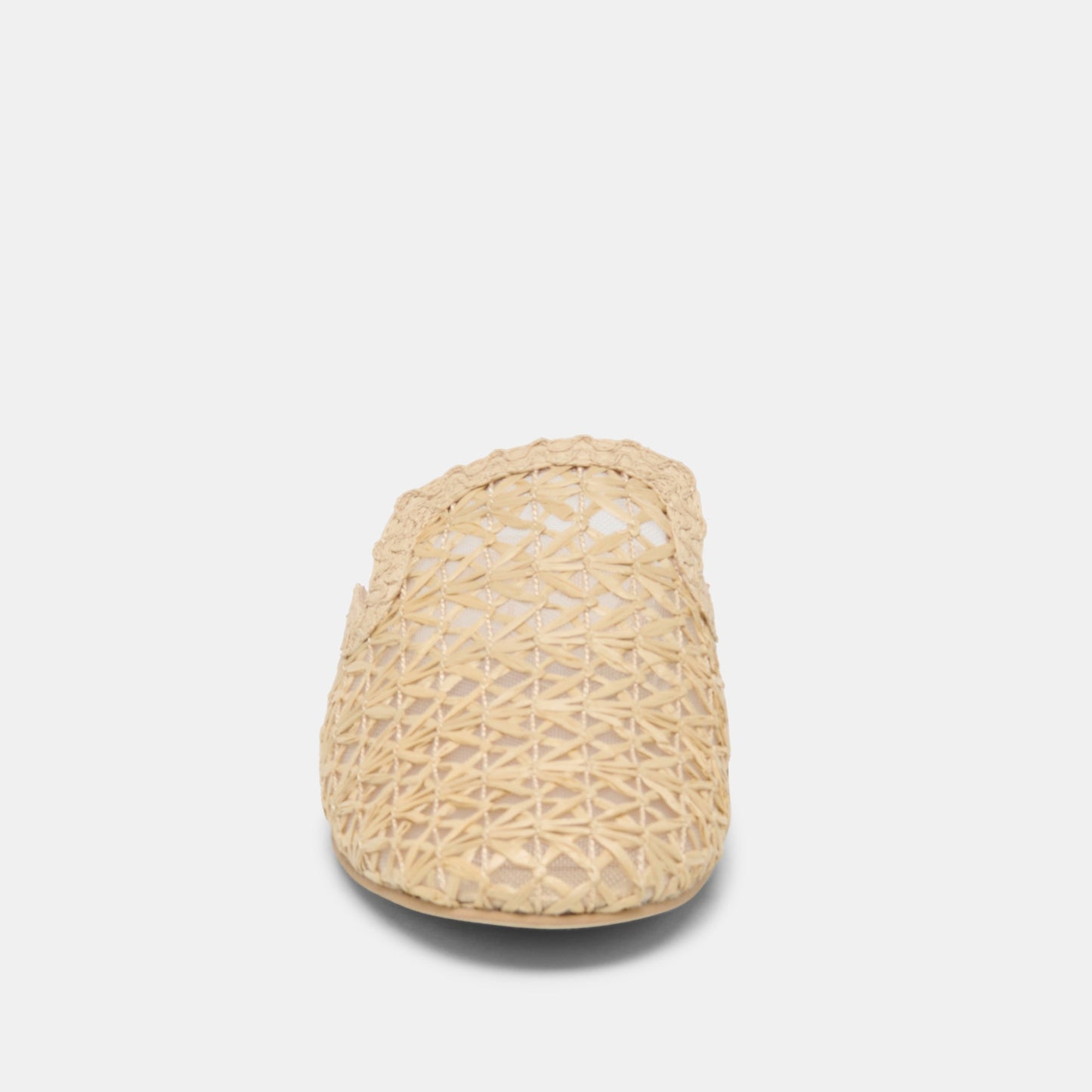 Dolce Vita Kirt Lt Natural Cross Hatch Raffia Flats
