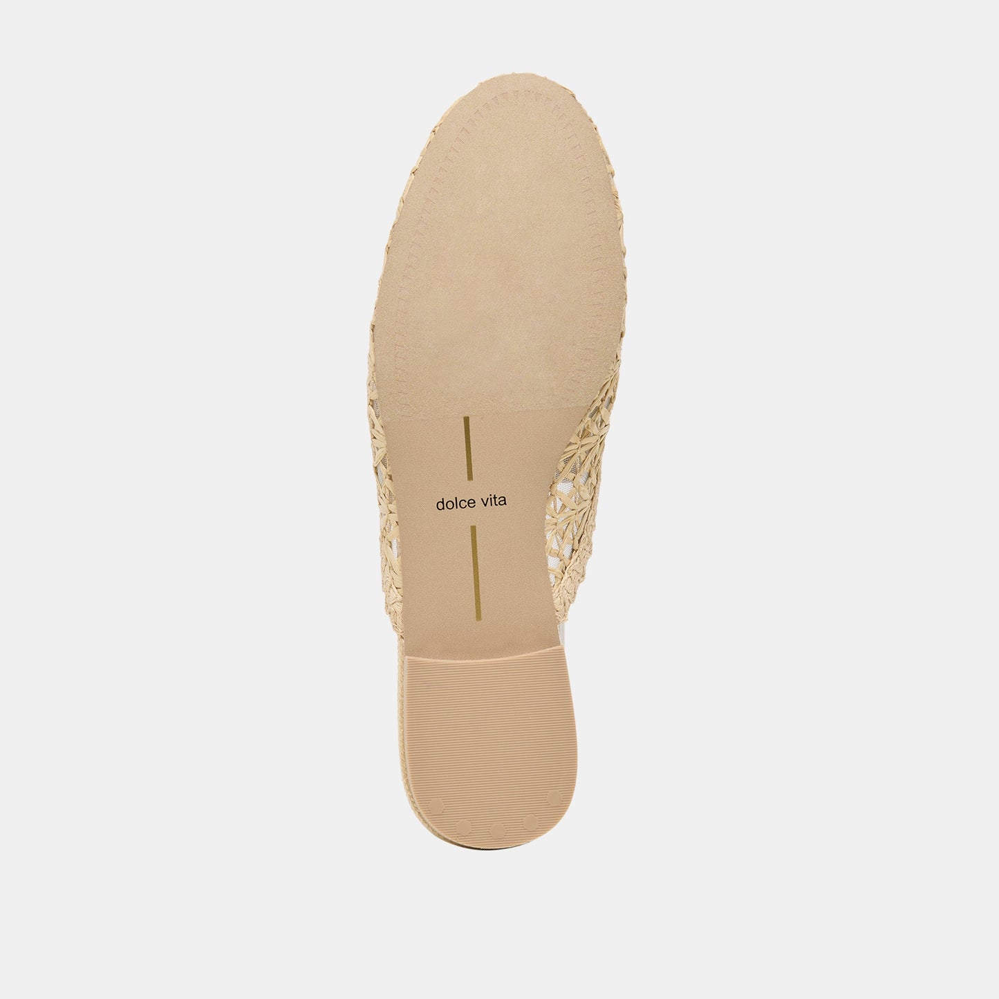 Dolce Vita Kirt Lt Natural Cross Hatch Raffia Flats