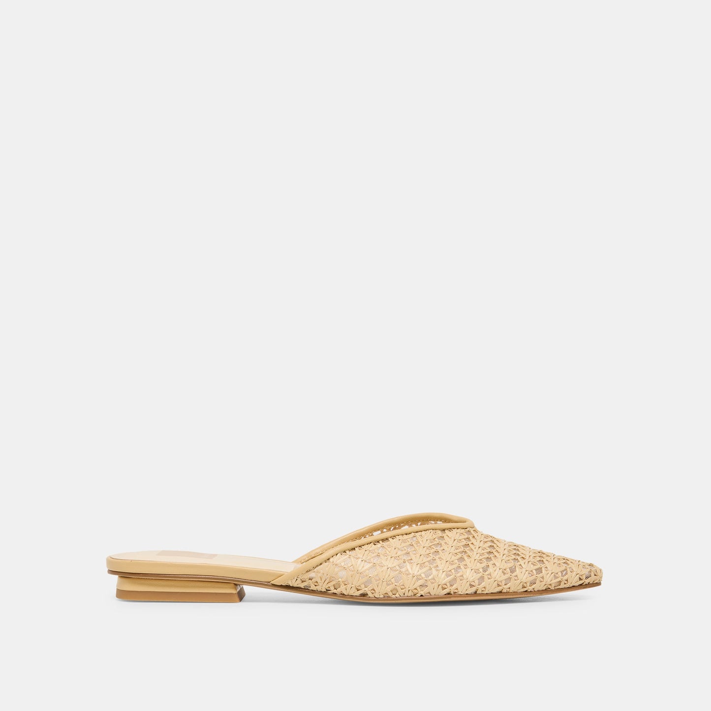Dolce Vita Elm Natural Cross Hatch Raffia Flats