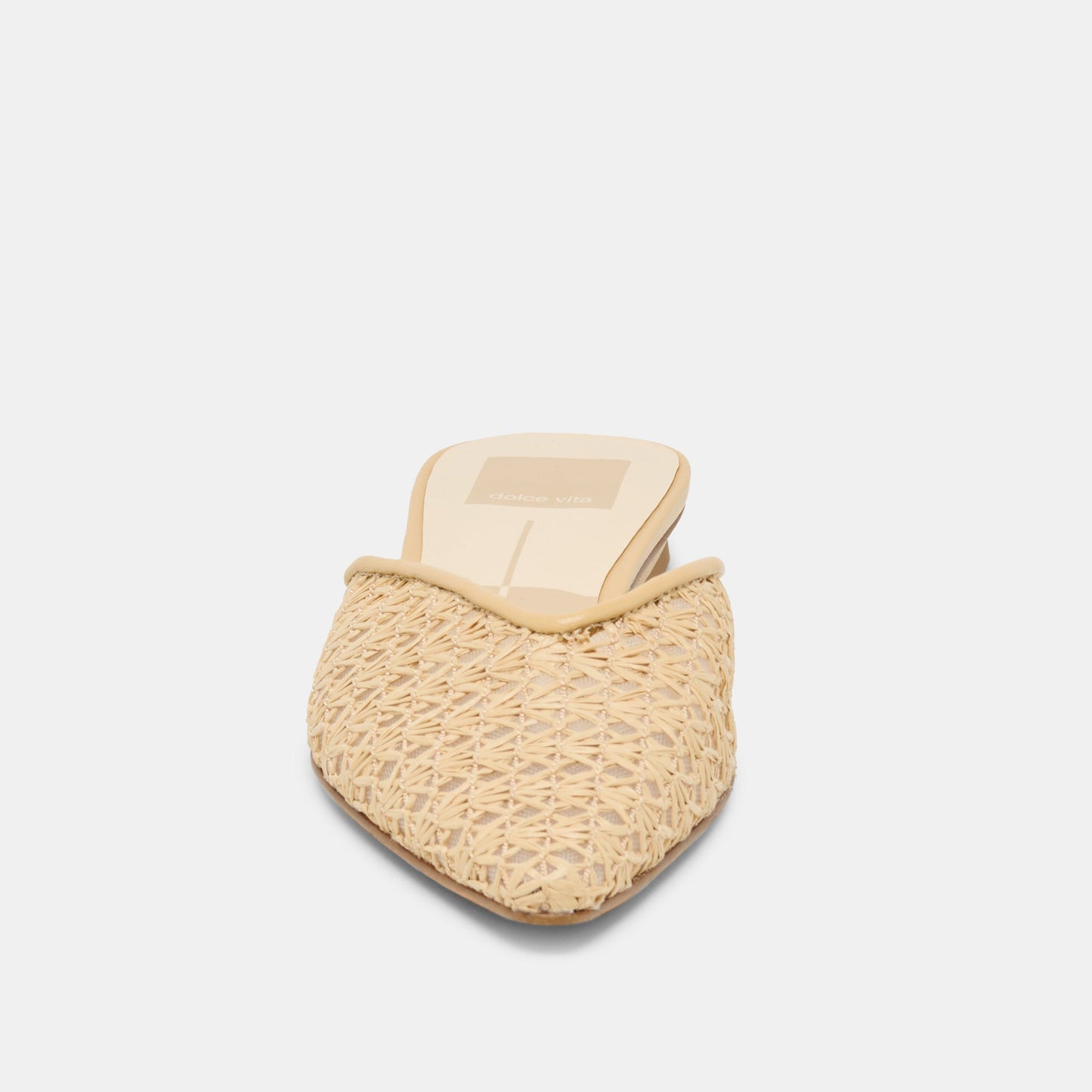 Dolce Vita Elm Natural Cross Hatch Raffia Flats