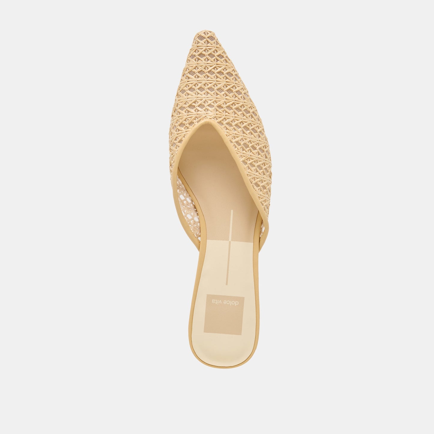 Dolce Vita Elm Natural Cross Hatch Raffia Flats