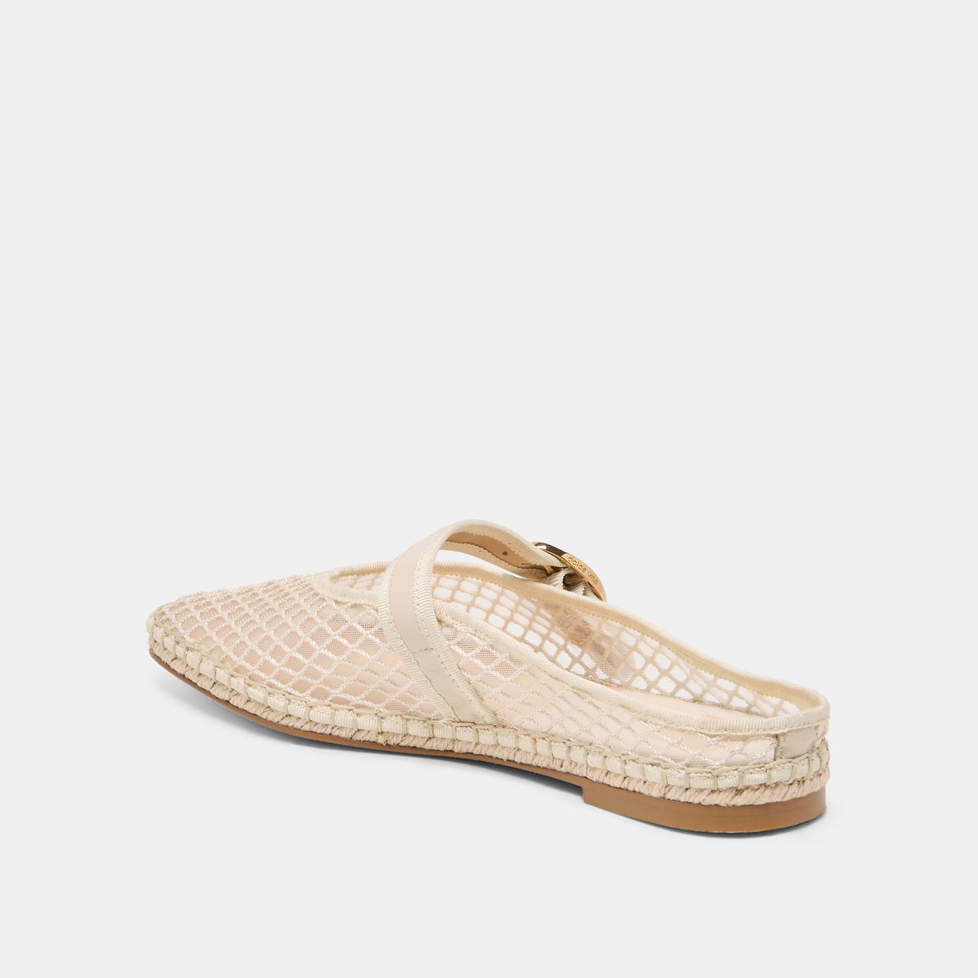 Dolce Vita Milie Ecru Woven Mesh Flats