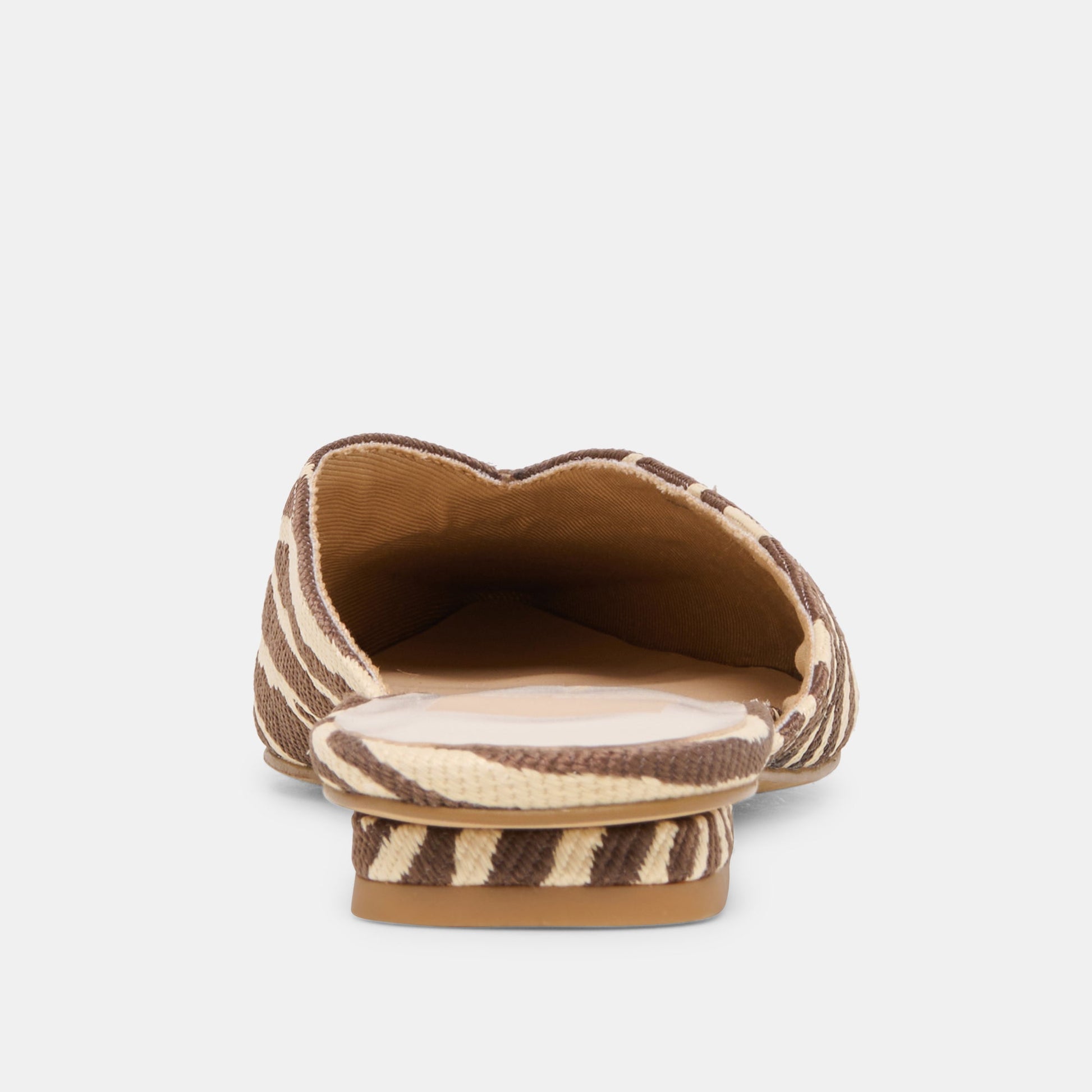 Dolce Vita Elm Beige Zebra Raffia Flats