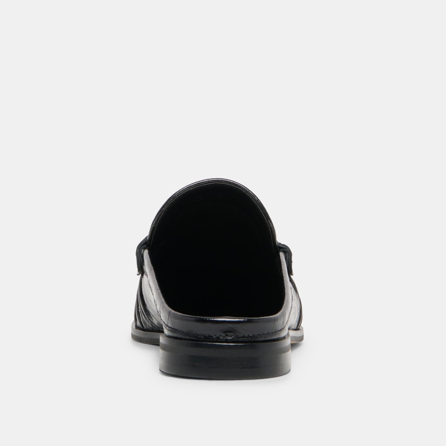Dolce Vita BETZY Midnight Crinkle Patent Closed-Toe Slip-On Loafers