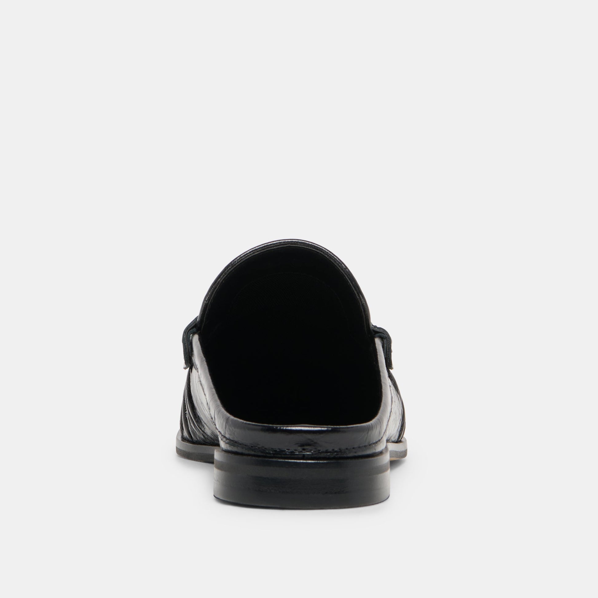 Dolce Vita BETZY Midnight Crinkle Patent Closed-Toe Slip-On Loafers