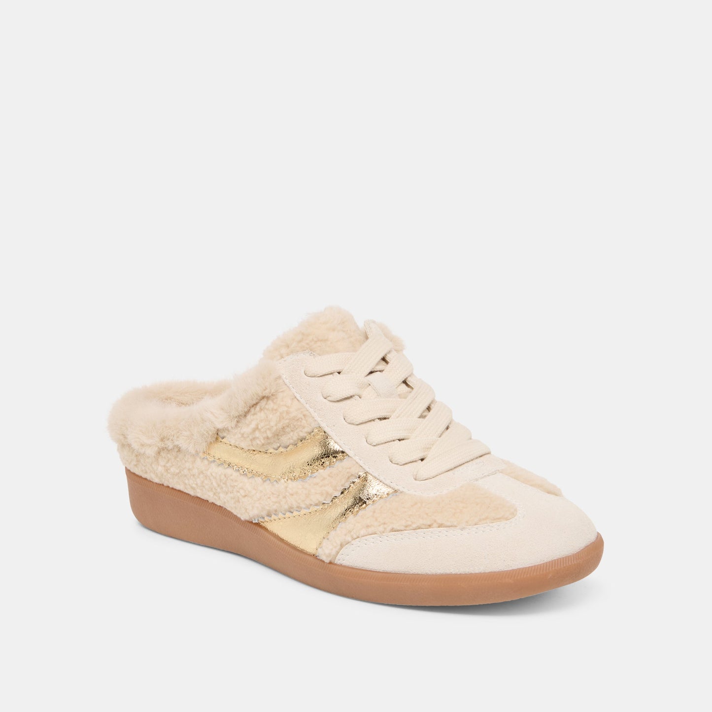 Dolce Vita Merit Slide Plush Natural Multi Plush Sneakers