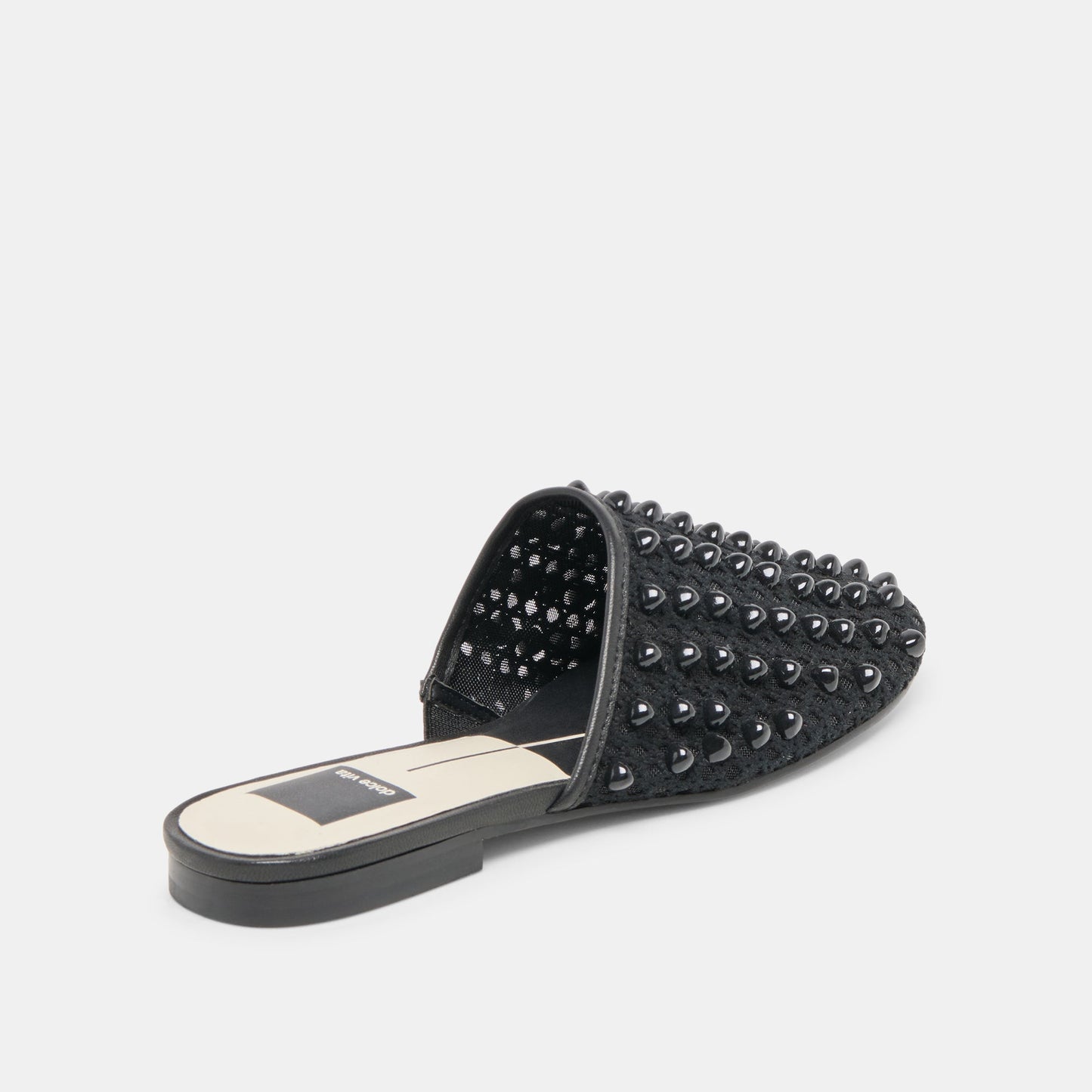 Dolce Vita Rova Bead Onyx Beaded Mesh Flats