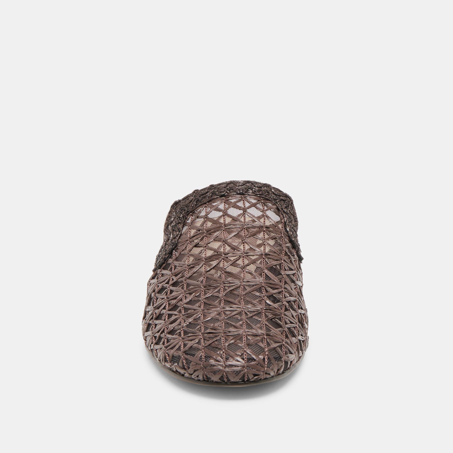 Dolce Vita Kirt Chocolate Cross Hatch Raffia Flats