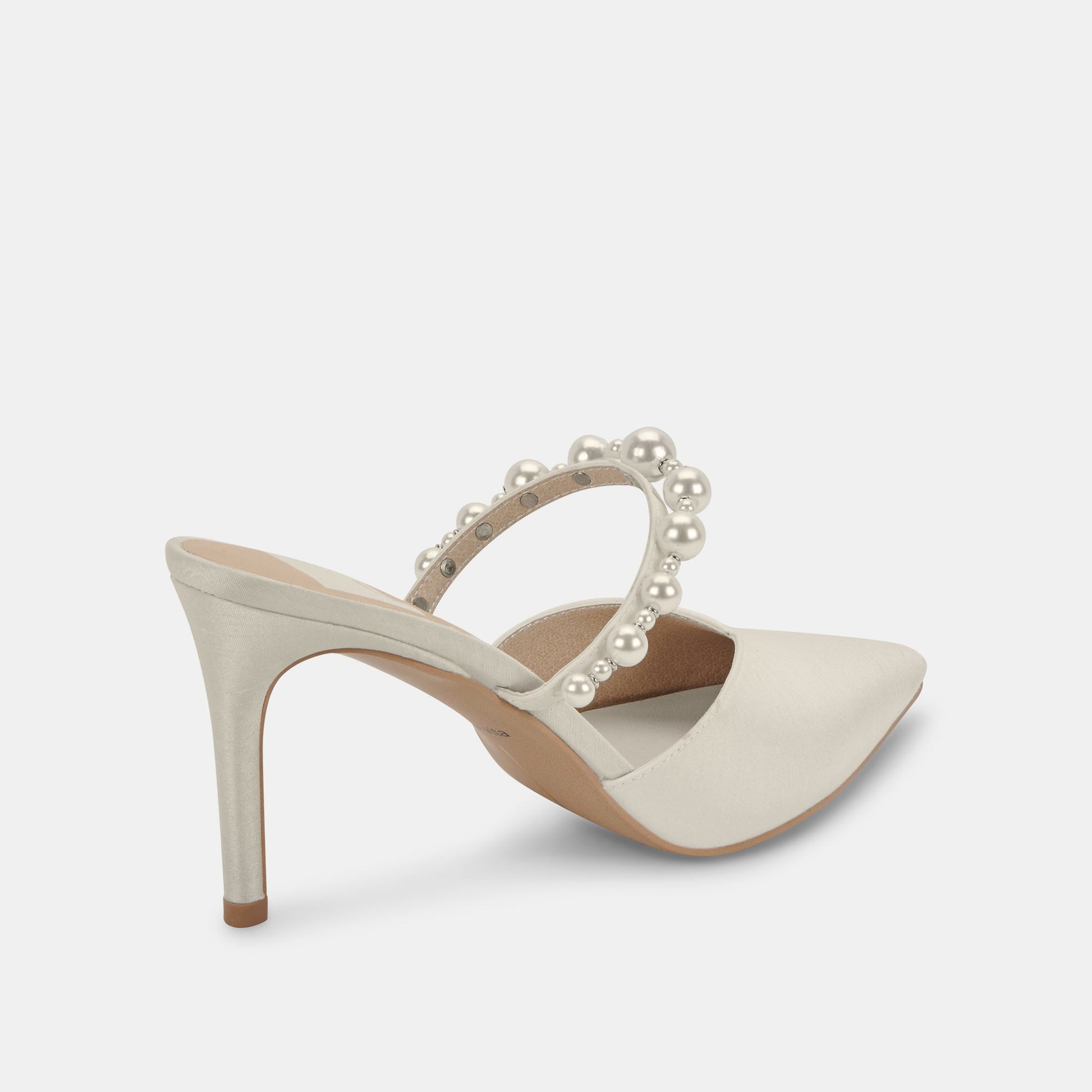 Dolce Vita KANIKA Pearl Heels Vanilla Silk | Vanilla Silk Pearl Tapered Heels
 – Dolce Vita