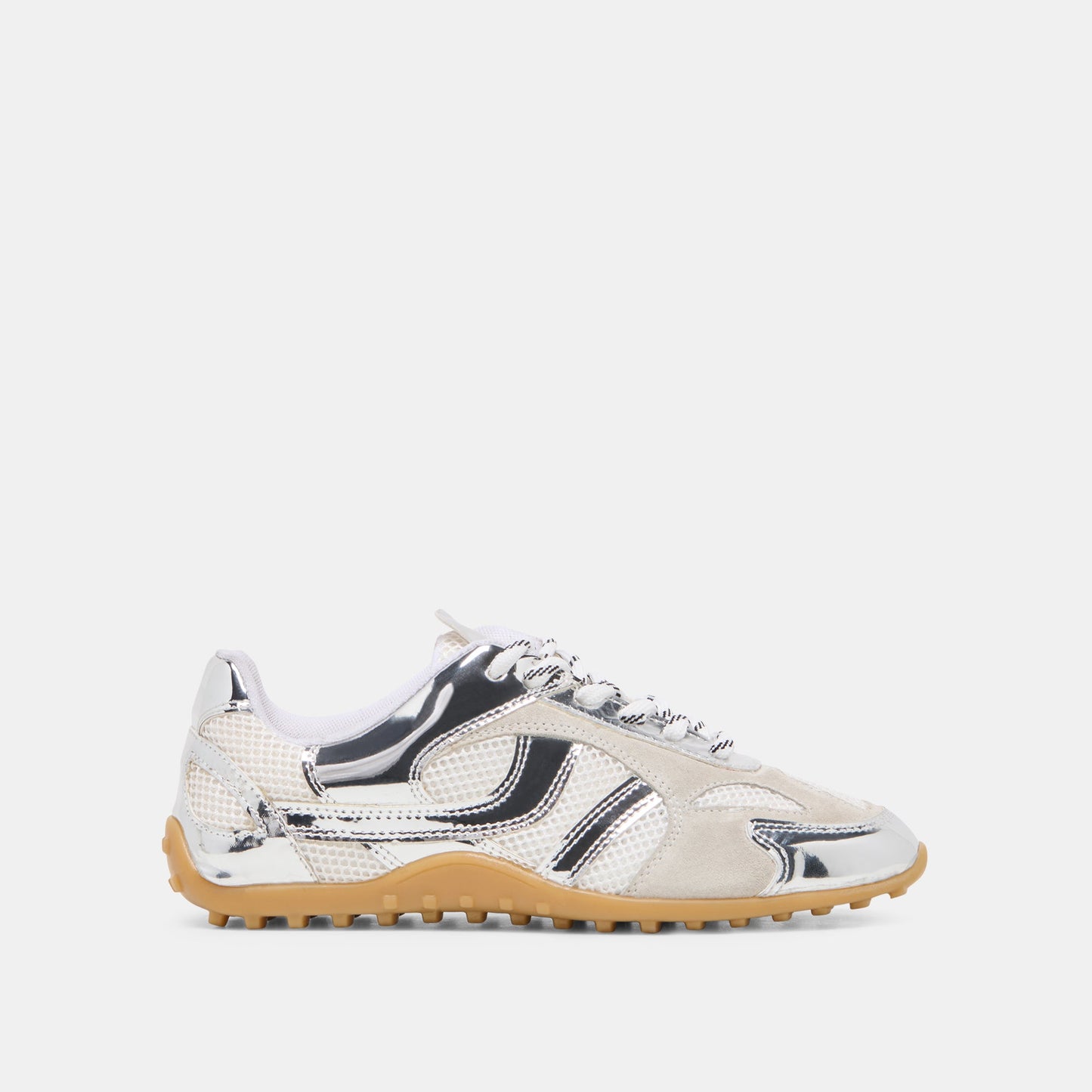 Dolce Vita Myles Silver Multi Leather Sneakers