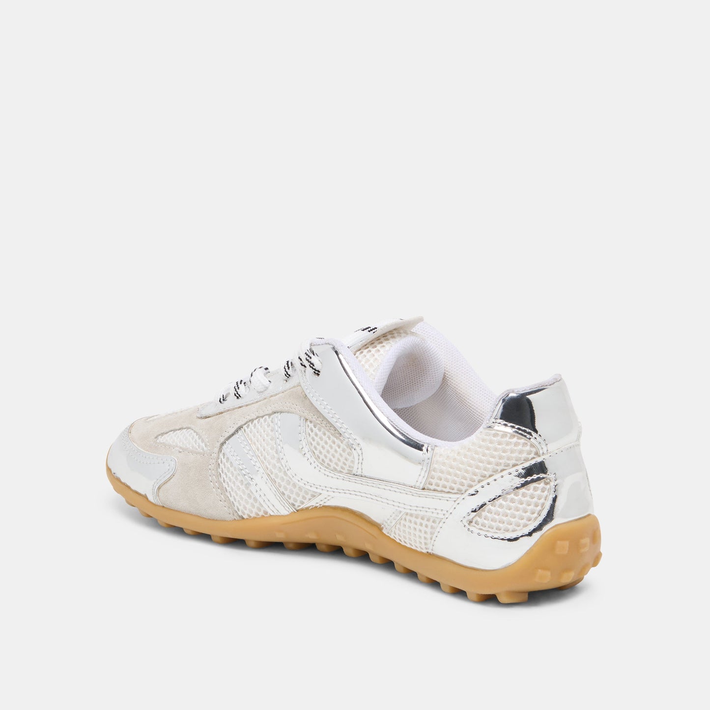 Dolce Vita Myles Silver Multi Leather Sneakers
