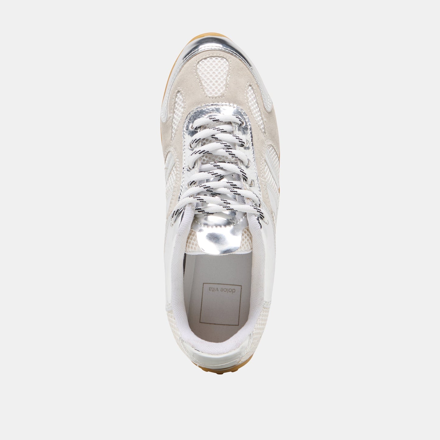 Dolce Vita Myles Silver Multi Leather Sneakers