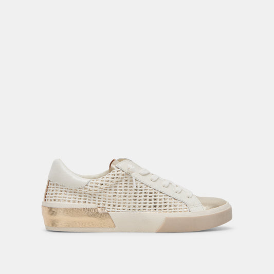 Dolce Vita ZINA SNEAKERS BONE GOLD WOVEN
 – Dolce Vita