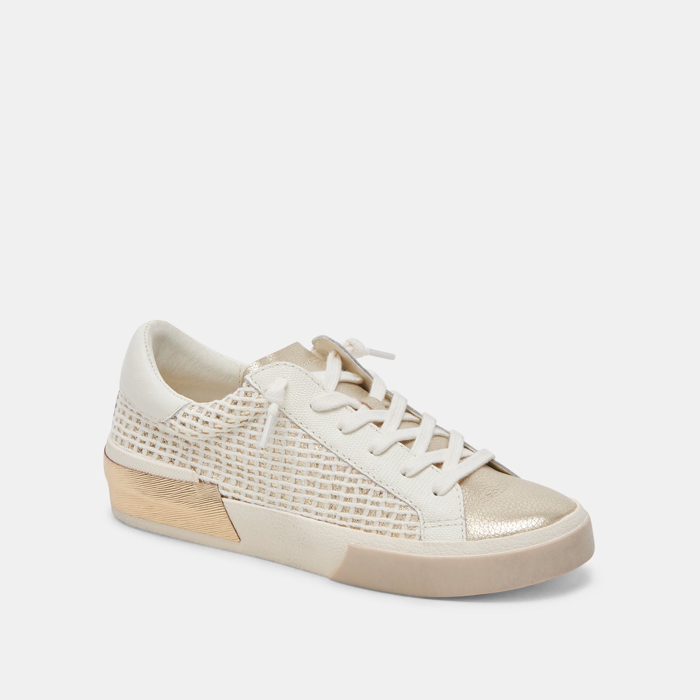 Dolce Vita ZINA SNEAKERS BONE GOLD WOVEN
 – Dolce Vita