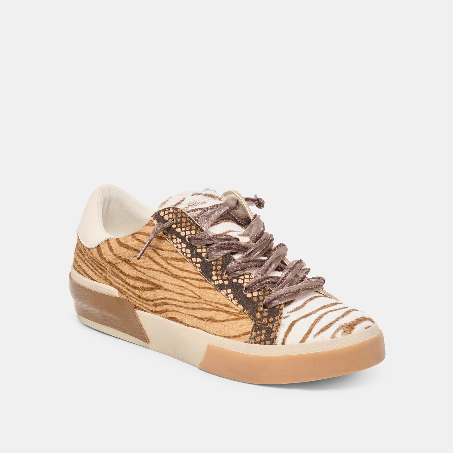 Dolce Vita Zina Zebra Multi Calf Hair Sneakers