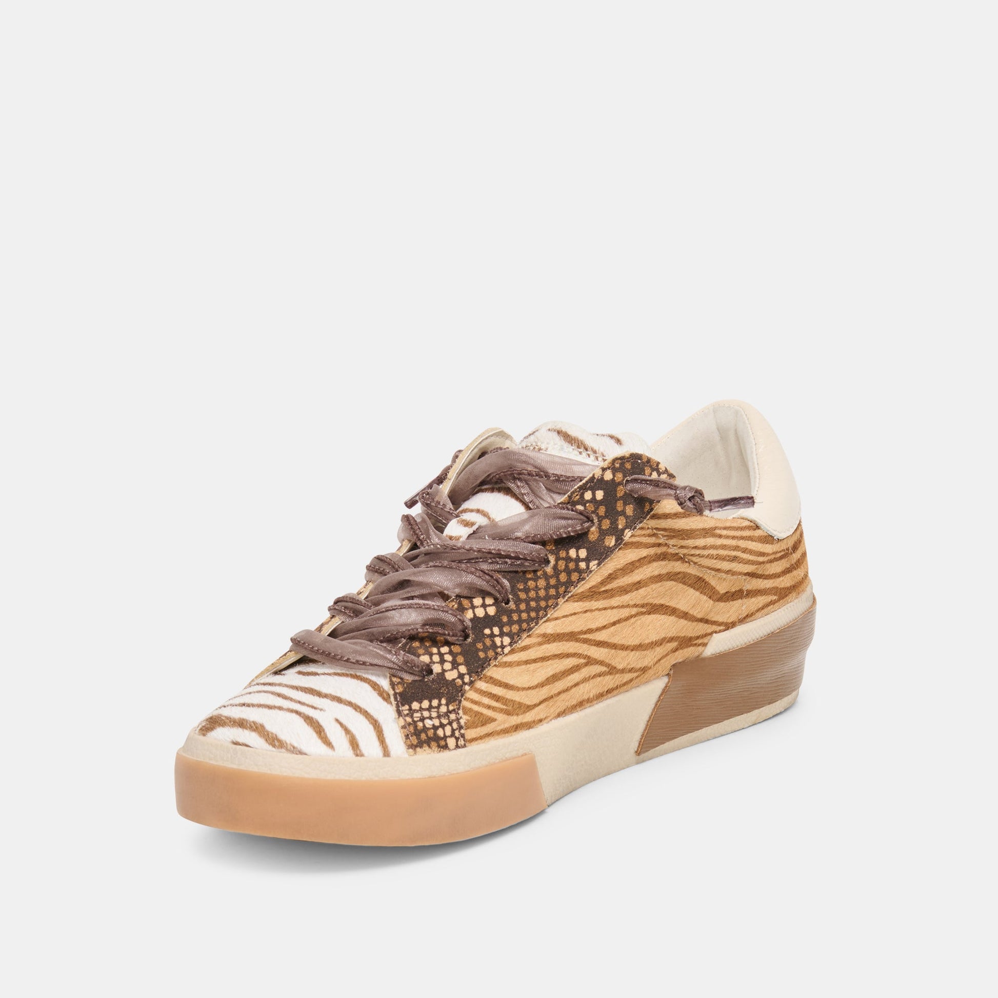 Dolce Vita Zina Zebra Multi Calf Hair Sneakers