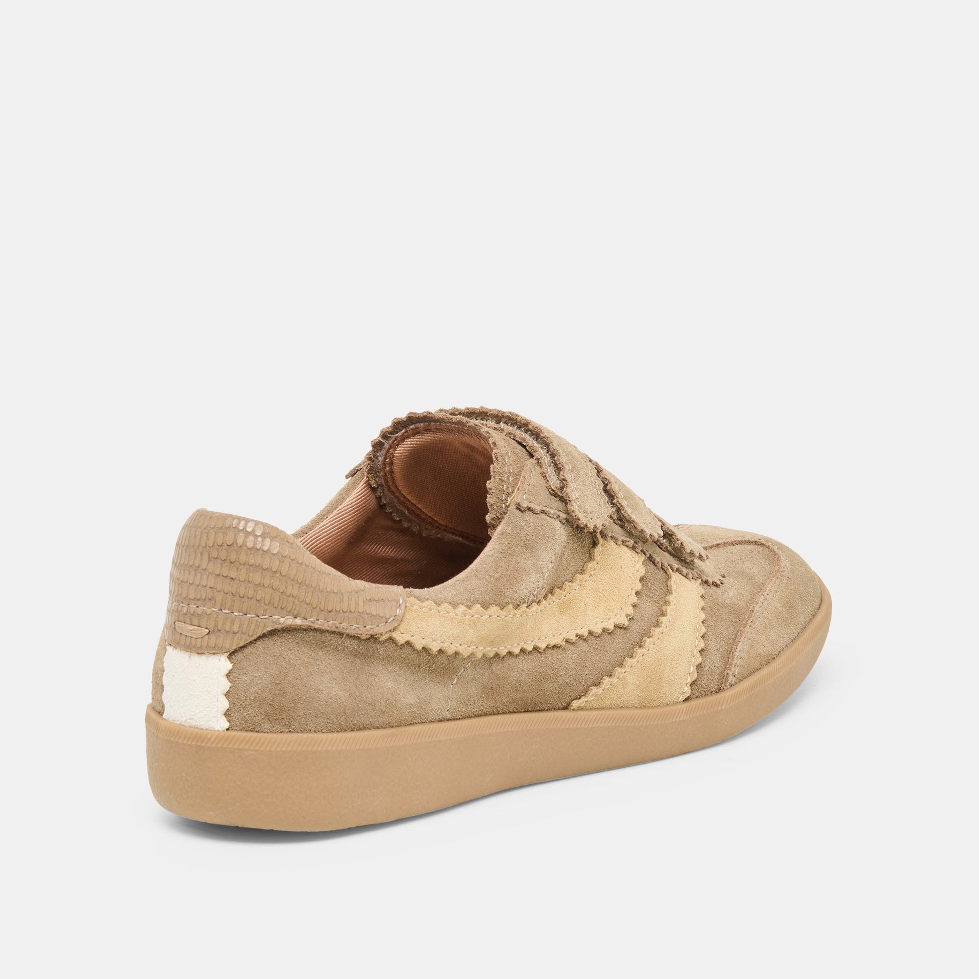 Dolce Vita Merit Velcro Taupe Multi Leather Sneakers