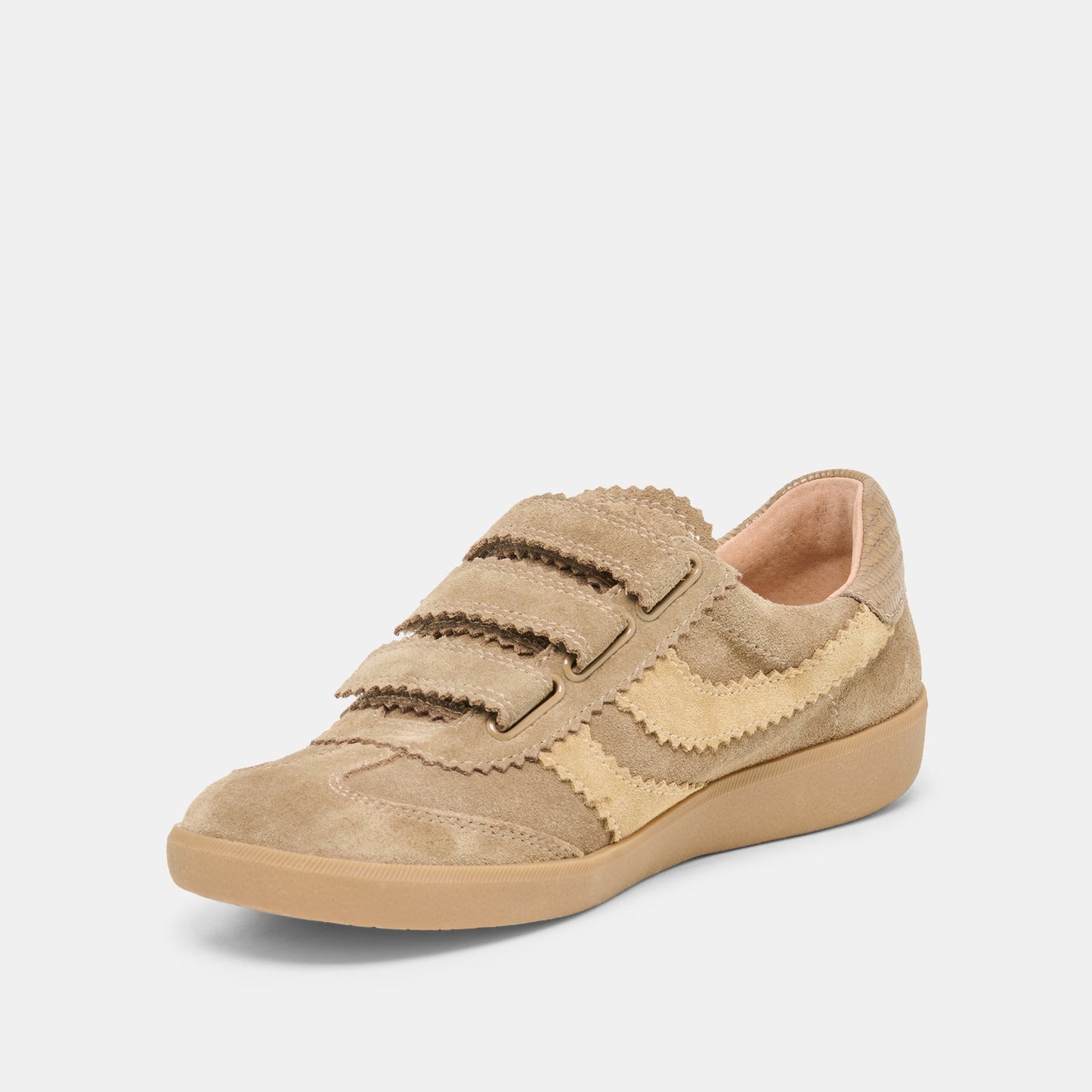 Dolce Vita Merit Velcro Taupe Multi Leather Sneakers