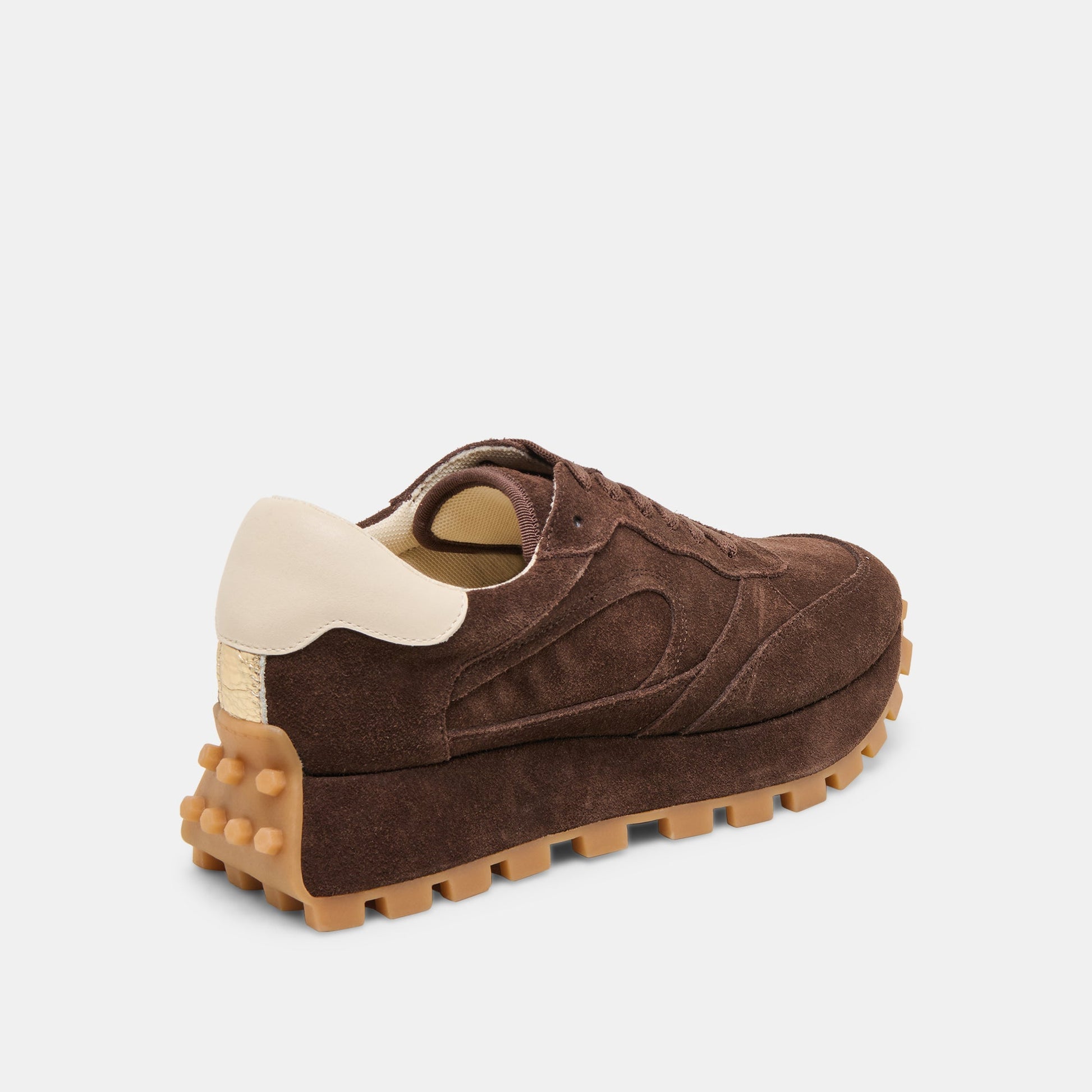 Dolce Vita Tricia Dk Brown Suede Sneakers