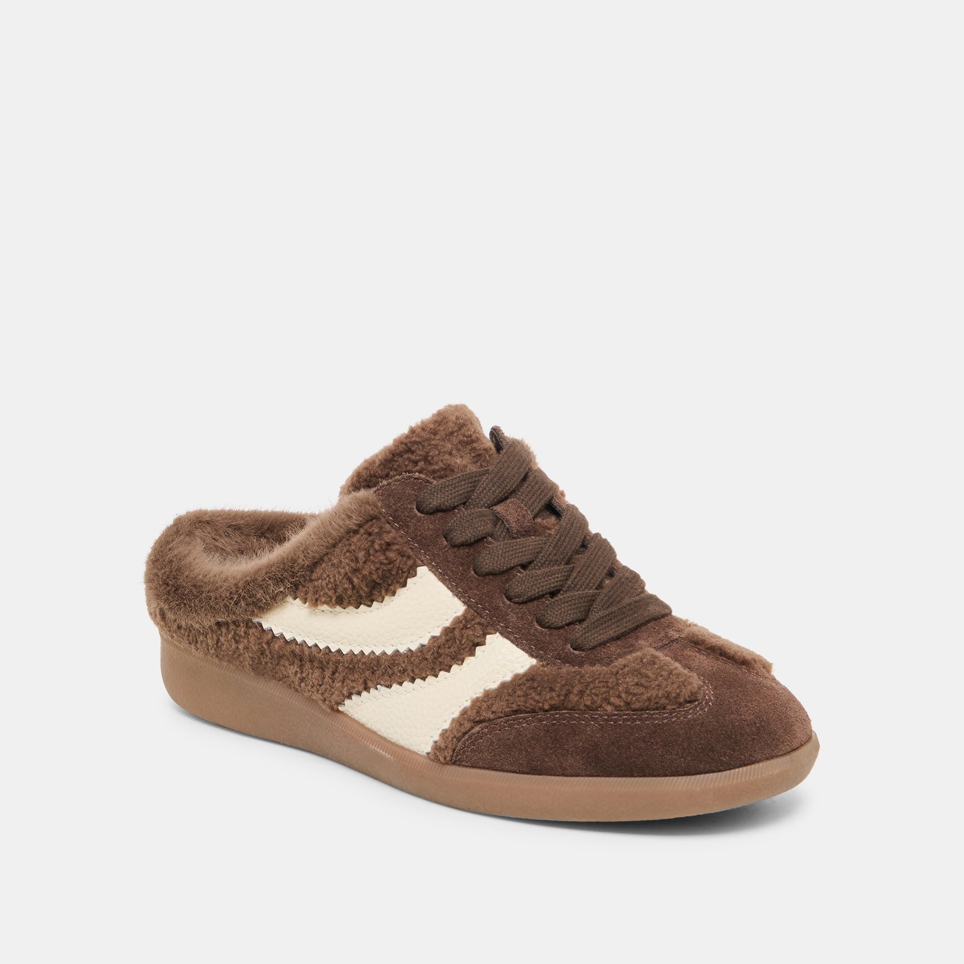 Dolce Vita Merit Slide Plush Dk Brown Plush Sneakers