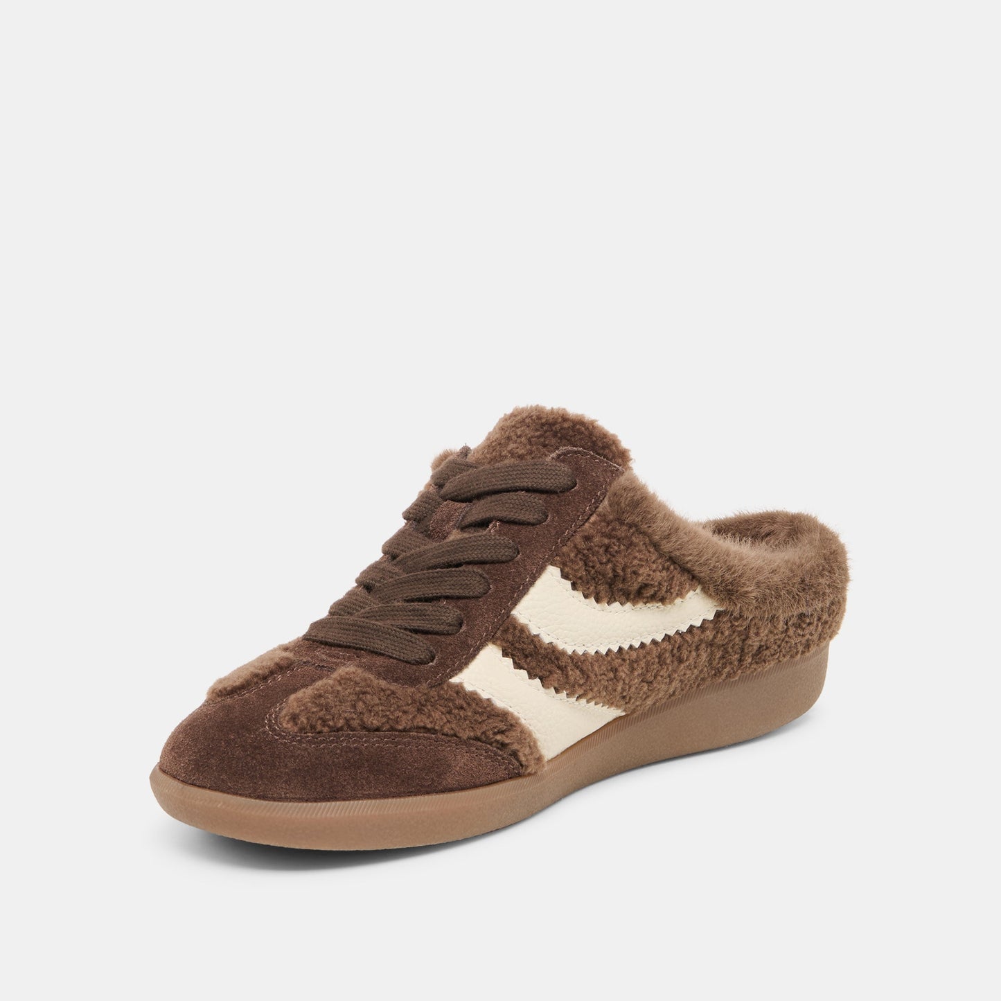 Dolce Vita Merit Slide Plush Dk Brown Plush Sneakers