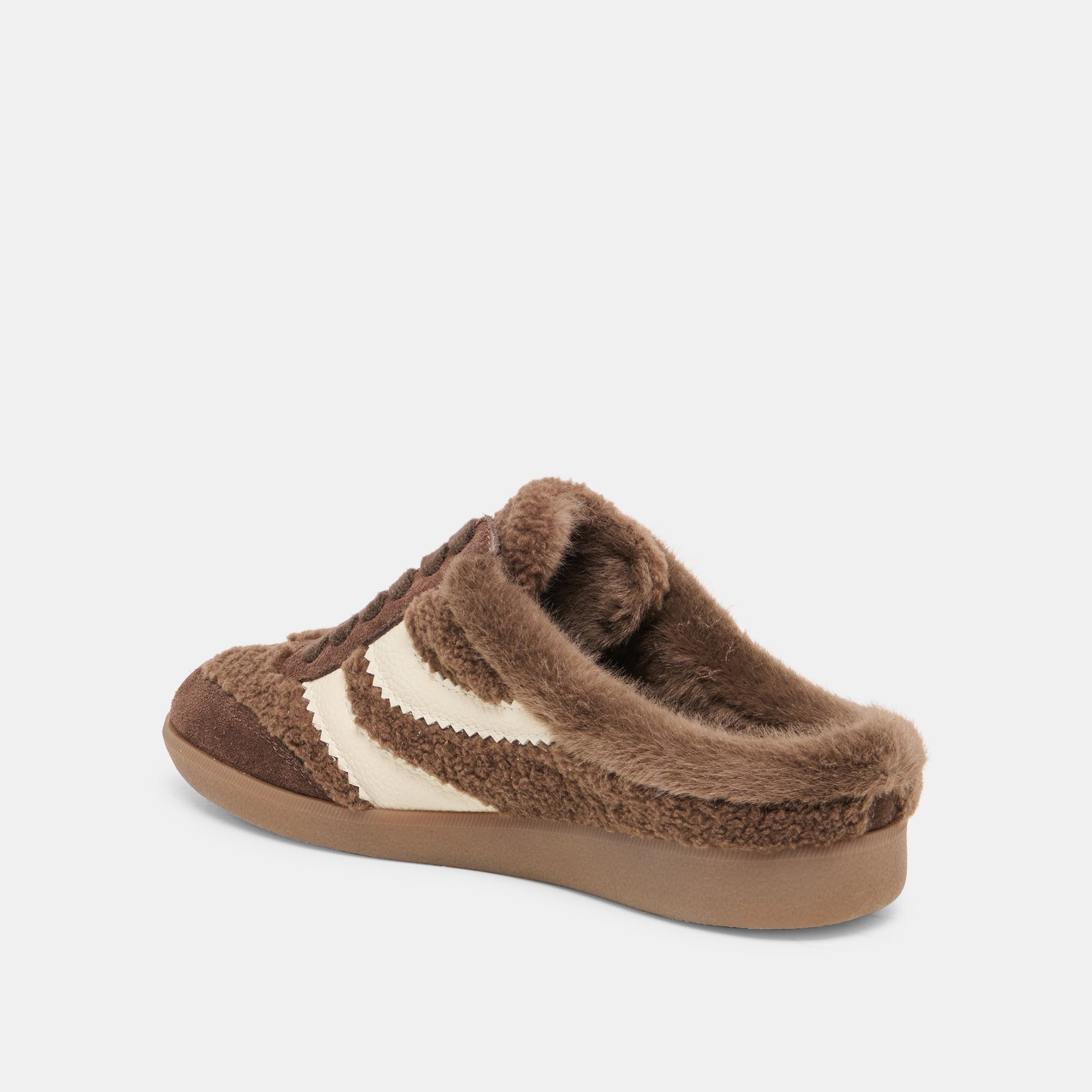 Dolce Vita Merit Slide Plush Dk Brown Plush Sneakers