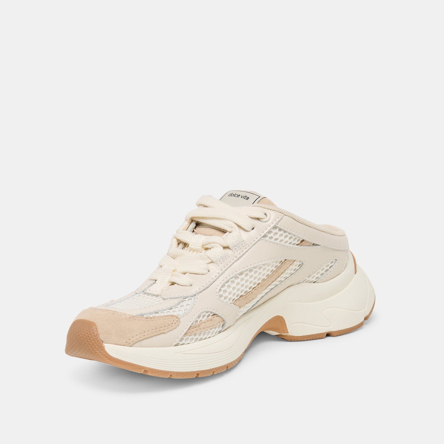 Dolce Vita SWAYZY Ivory Multi Suede Platform Slip-on Sneakers
