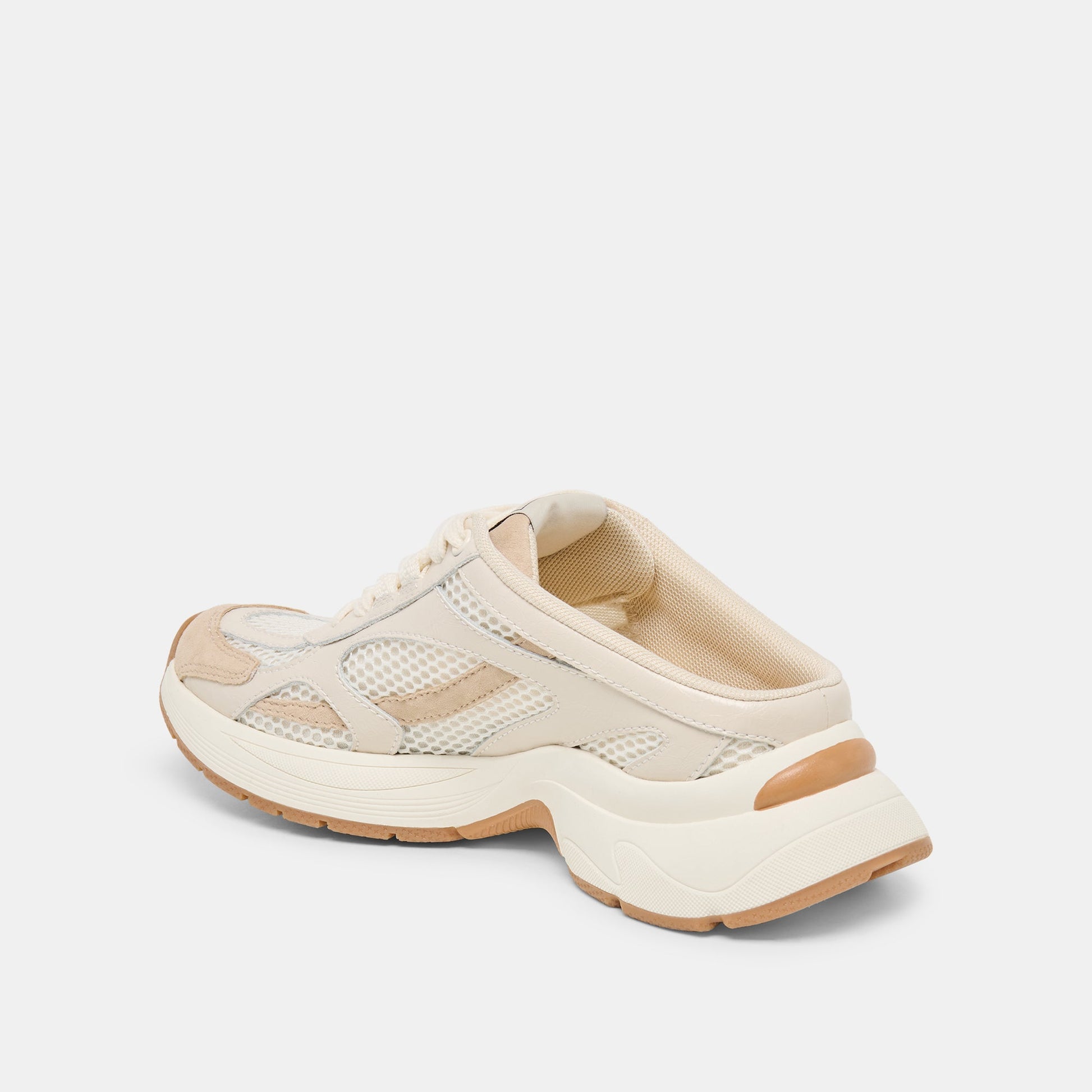 Dolce Vita SWAYZY Ivory Multi Suede Platform Slip-on Sneakers