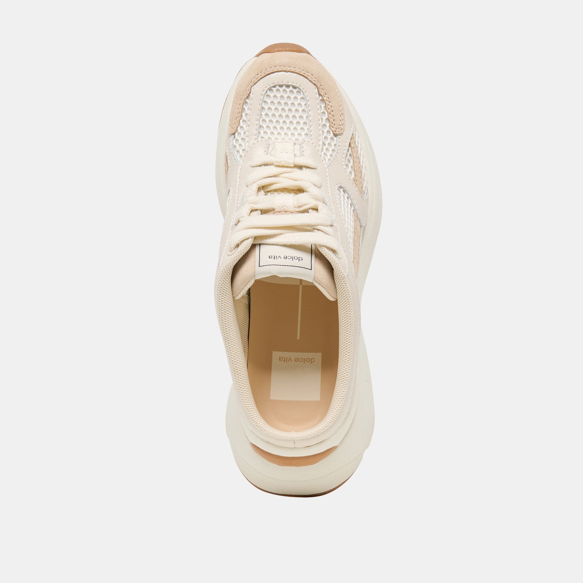 Dolce Vita SWAYZY Ivory Multi Suede Platform Slip-on Sneakers