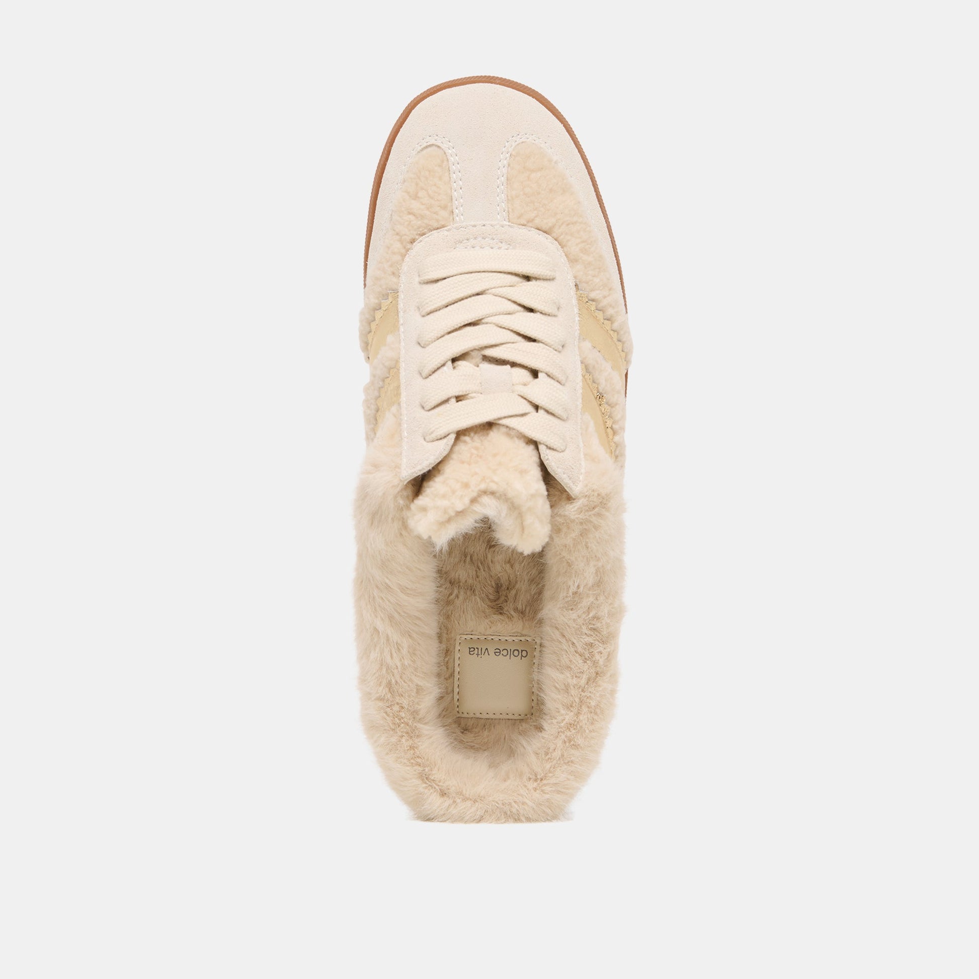 Dolce Vita Merit Slide Plush Natural Multi Plush Sneakers