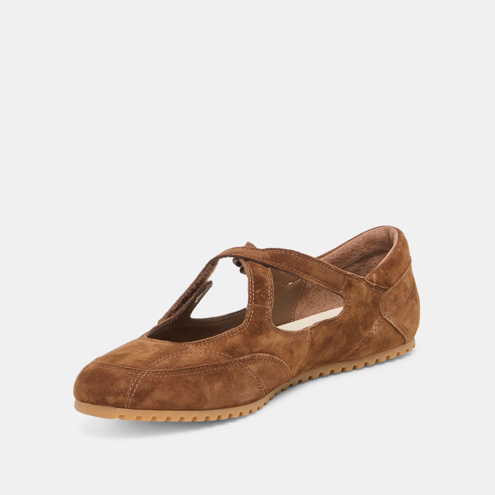 Dolce Vita YONO Cocoa Suede Ballet Sneaker Flats